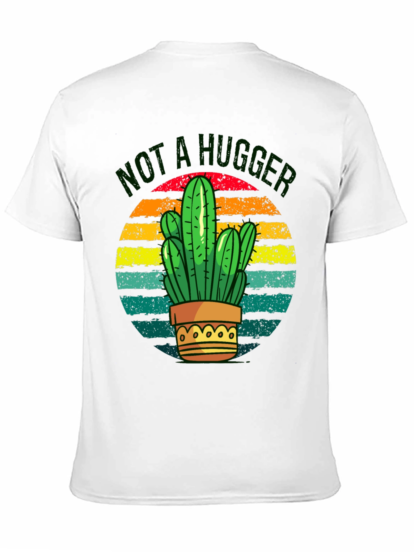 Black Not a Hugger Cactus Graphic Tee view 11