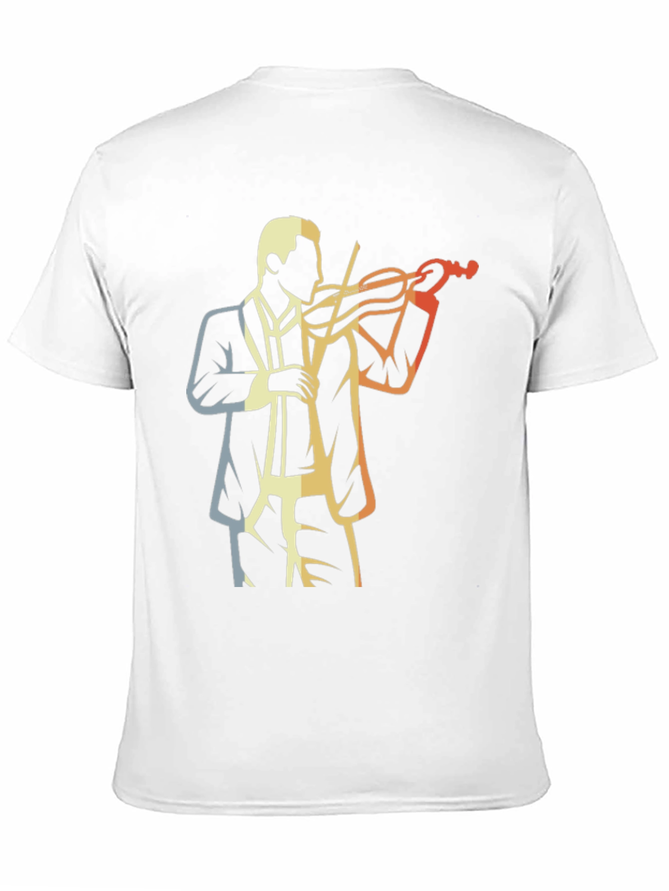Black Retro Violinist Graphic Tee view 11