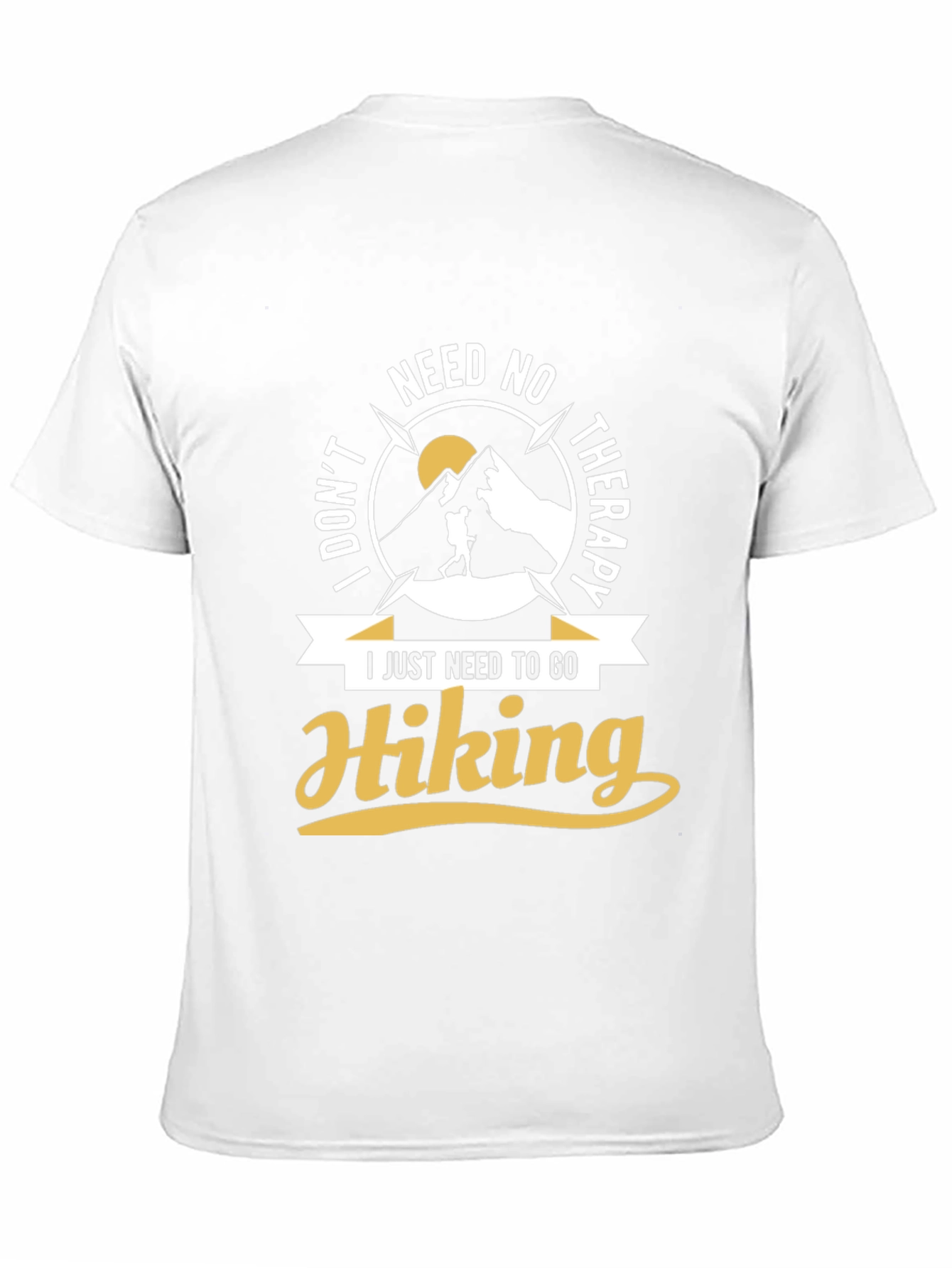 Black Hiking Therapy T-Shirt view 11