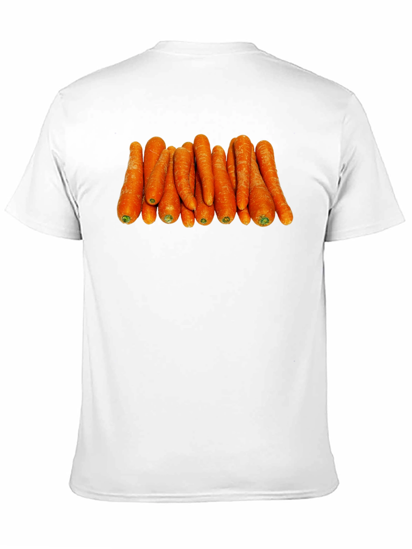 Black Funny Carrot Pattern Black T-Shirt view 11