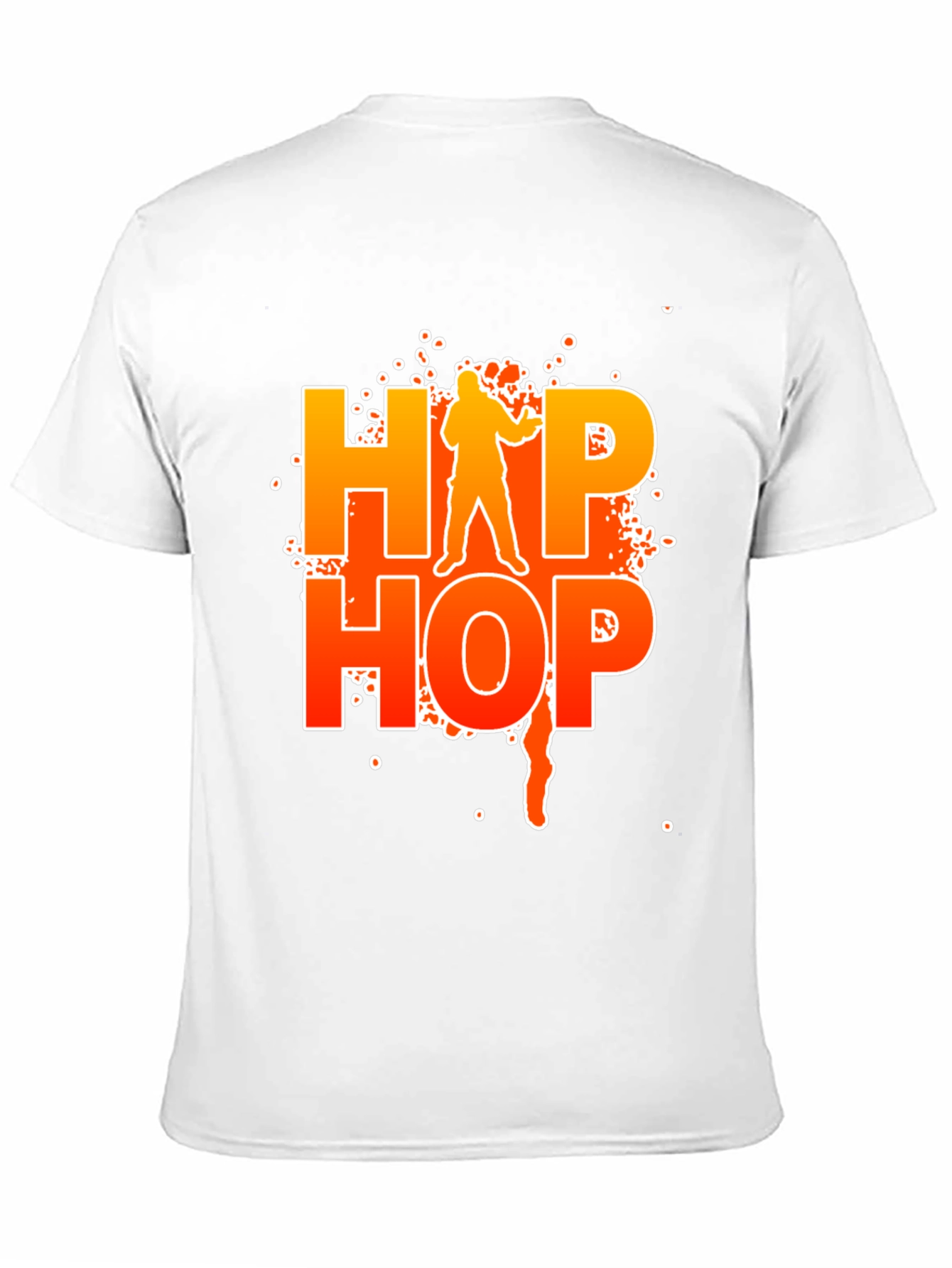Black Hip Hop Graphic Black T-Shirt view 11