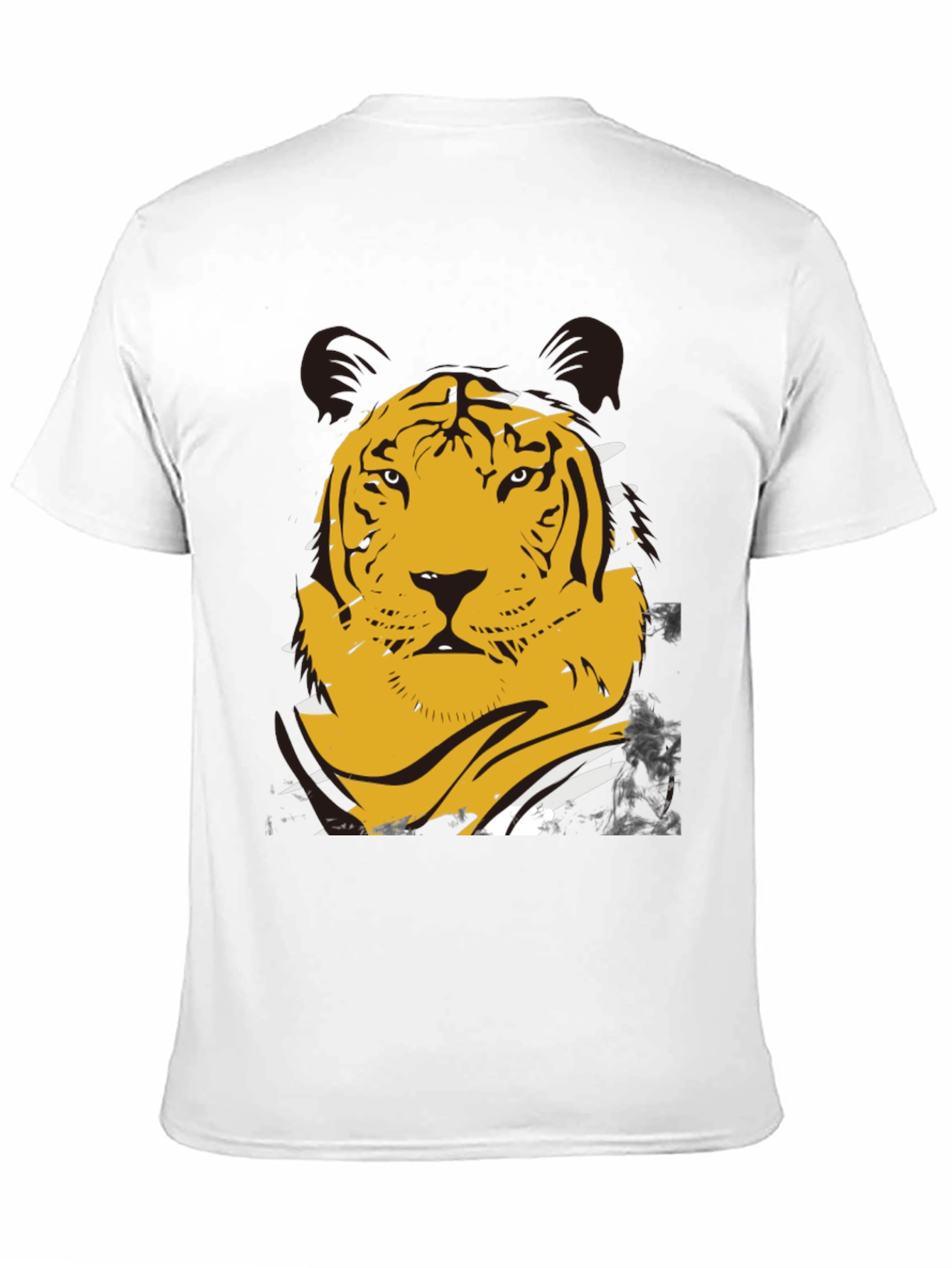 Black Bold Tiger Graphic T-Shirt - Men's Black Tee view 11