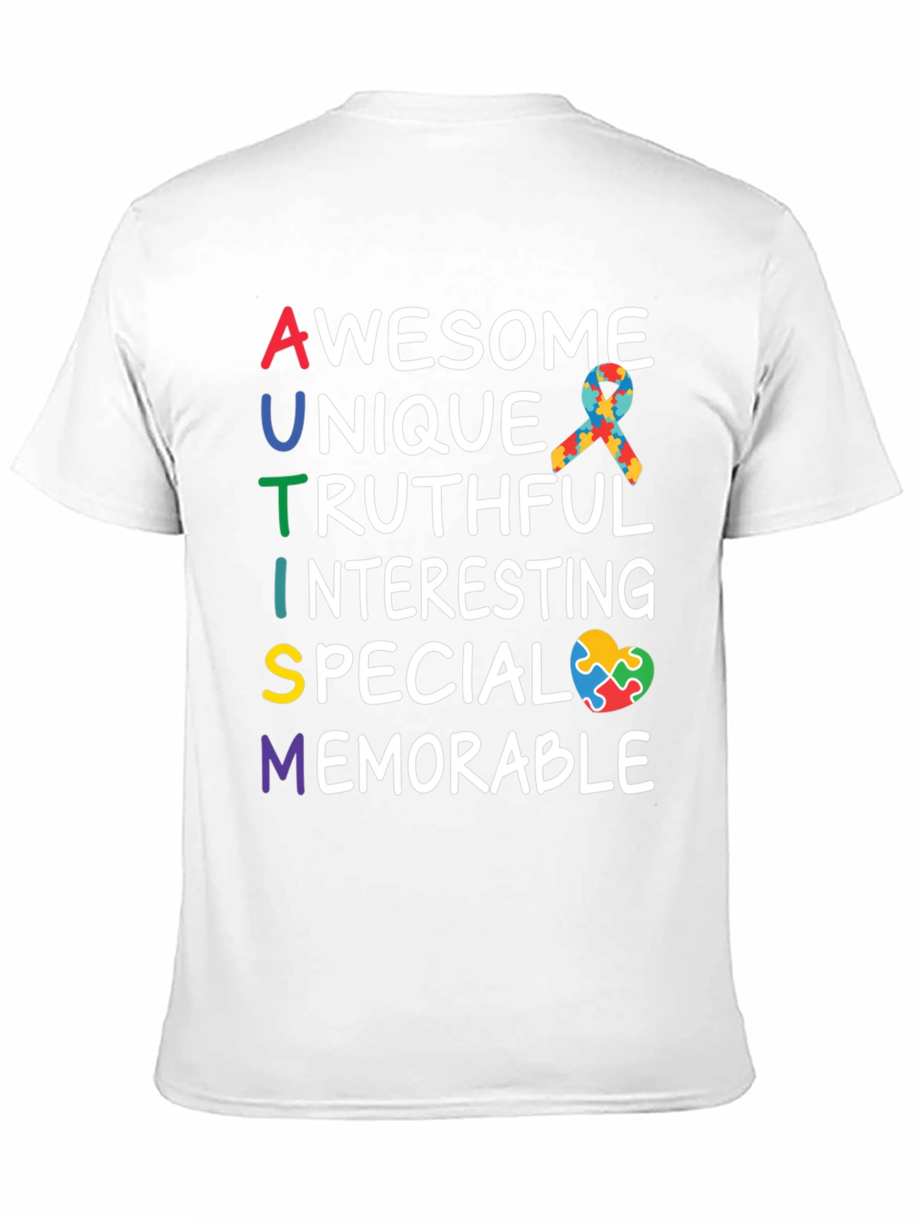 Black Autism Awareness T-Shirt: Awesome, Unique, Memorable view 11