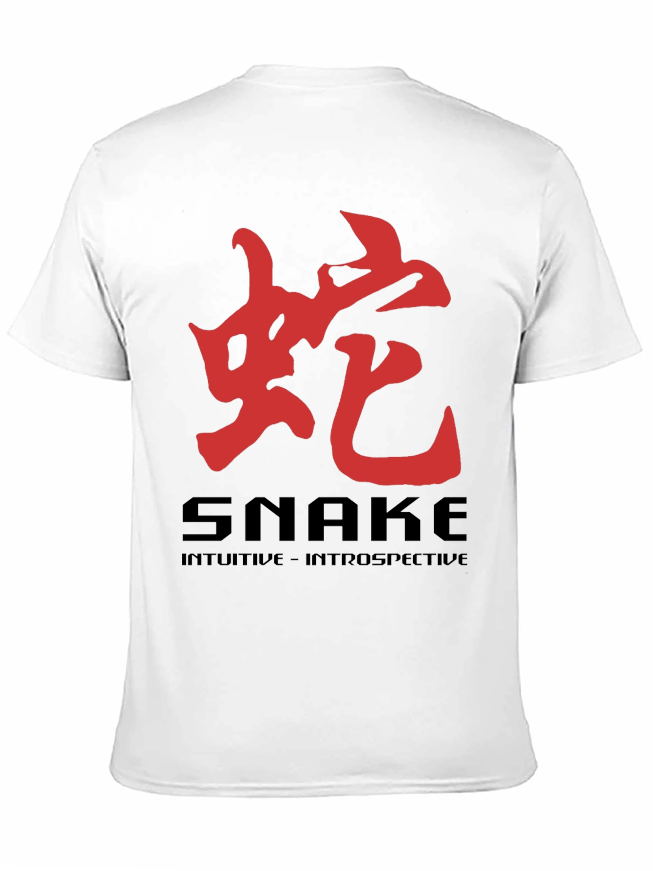 Black Snake Chinese Zodiac T-Shirt - Intuitive Design view 11