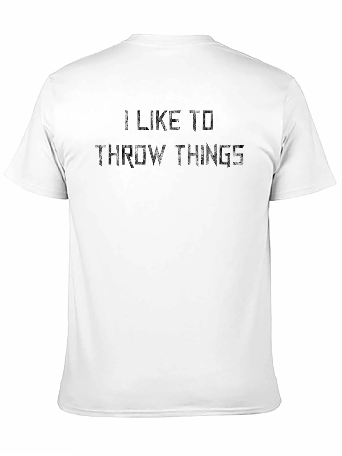 Black I Like to Throw Things Graphic Tee view 11