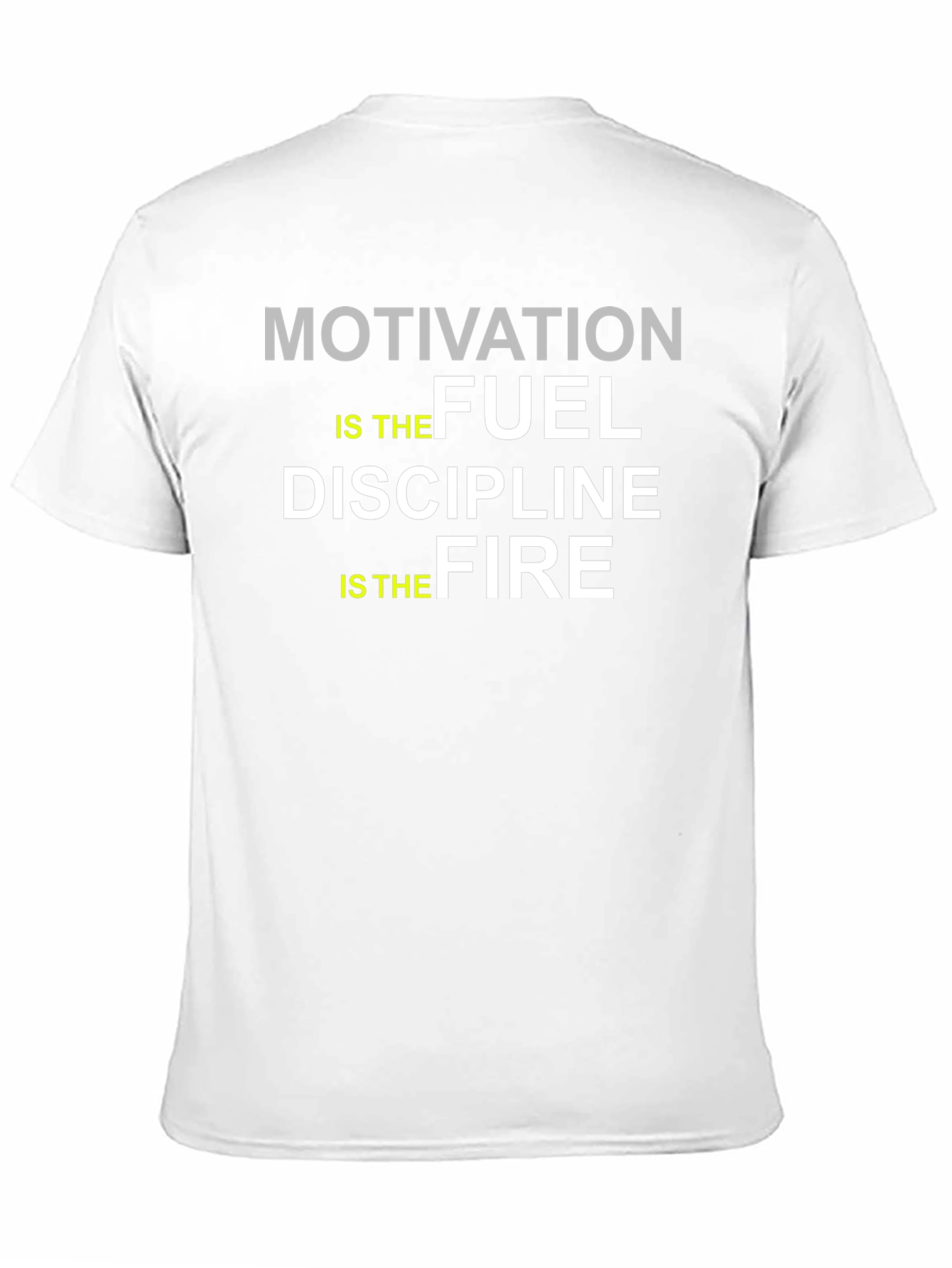 Black Motivation Fuel Discipline Fire T-Shirt view 11