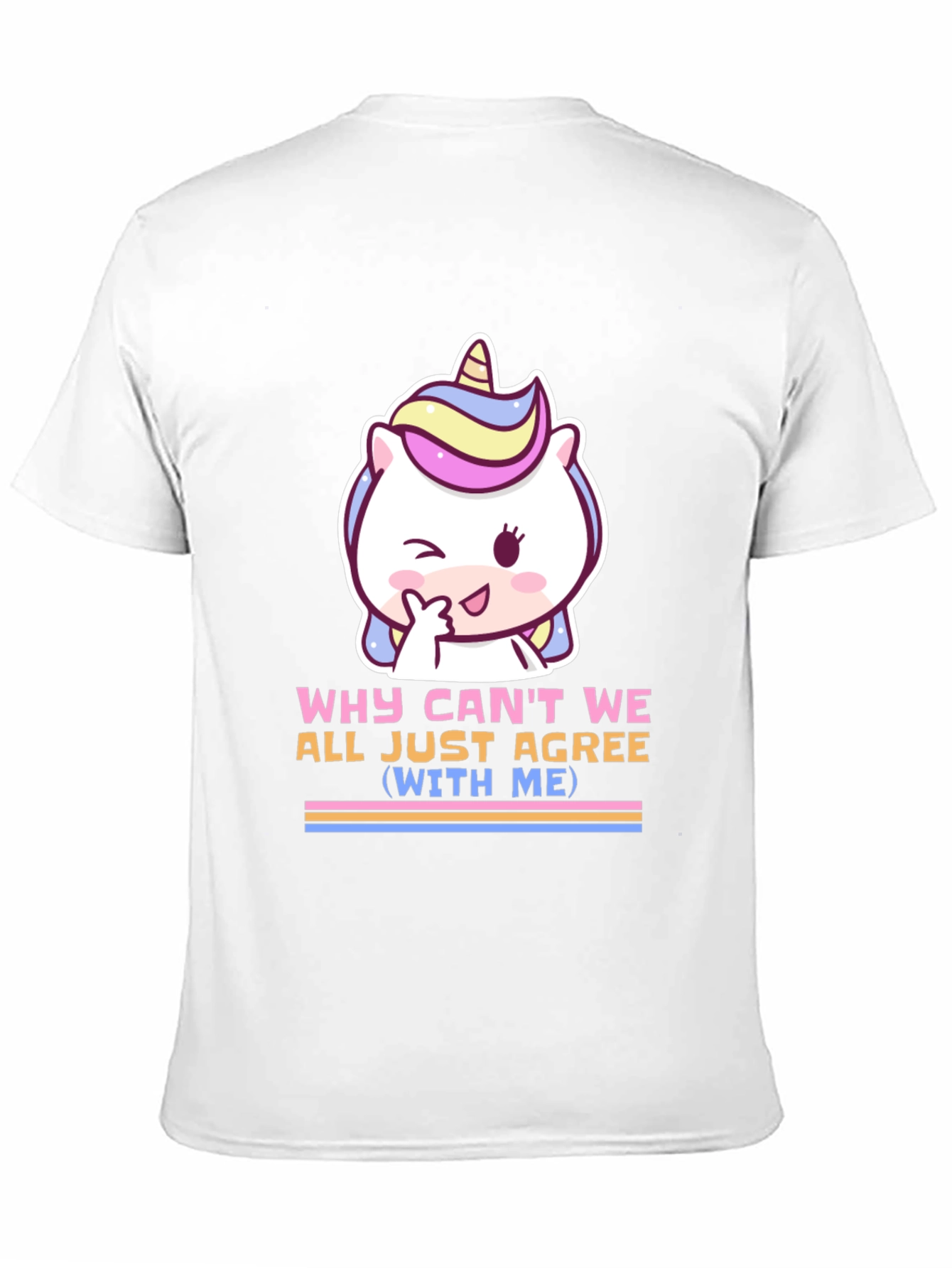 Black Unicorn T-Shirt - Why Can't We All Just Agree (With Me) view 11