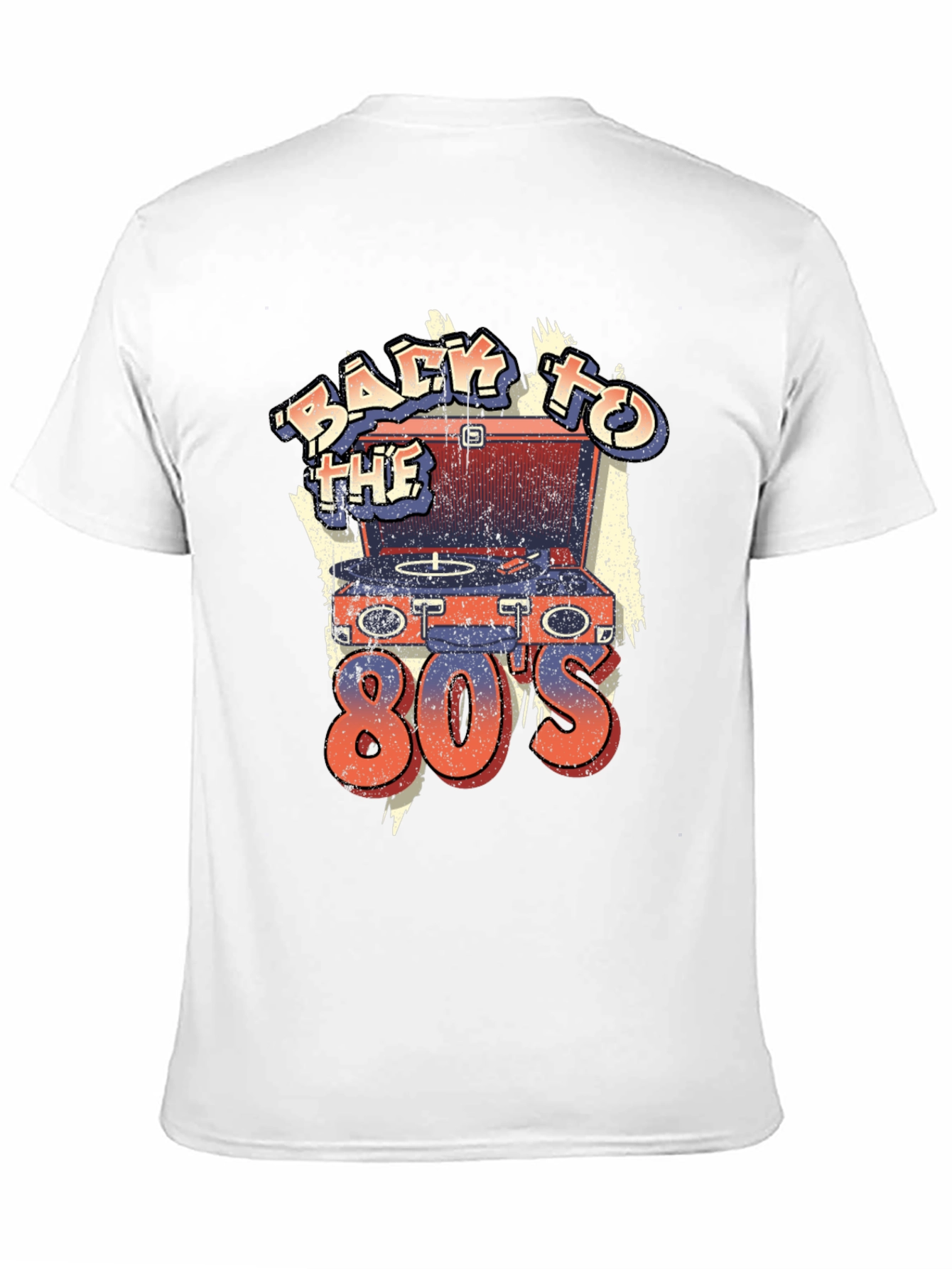 Retro 80s Turntable T-Shirt - Throwback Design - 11