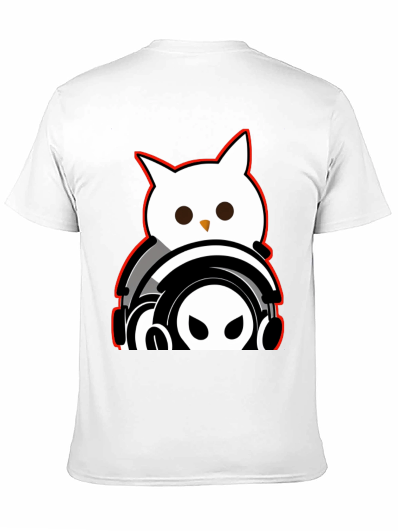 Black Owl DJ Graphic Tee - Black view 11