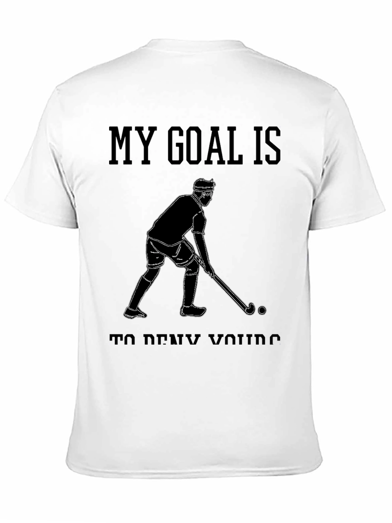 Black Hockey Goal T-Shirt view 11