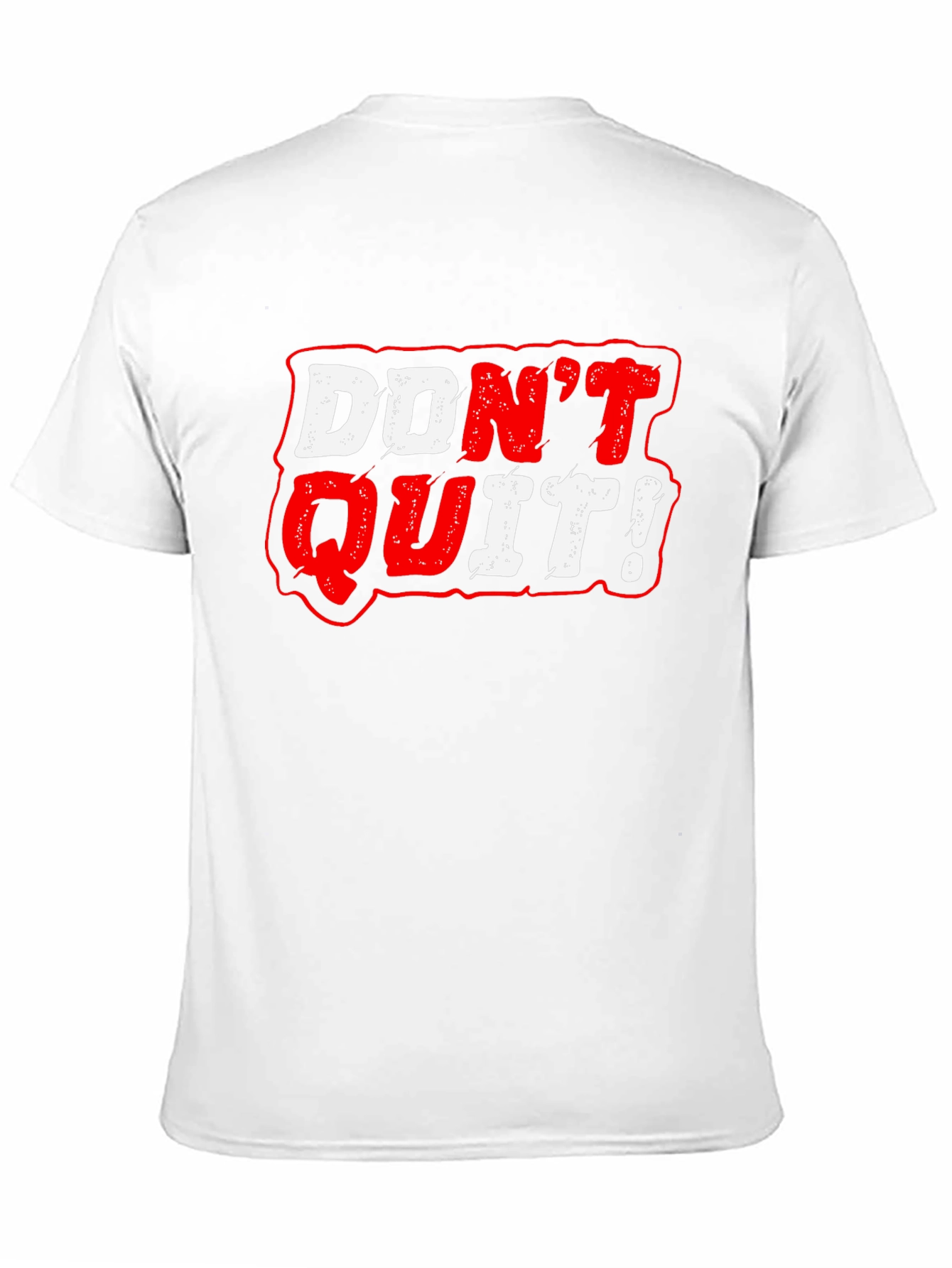 Black Don't Quit Graphic Tee - Motivational Black T-Shirt view 11