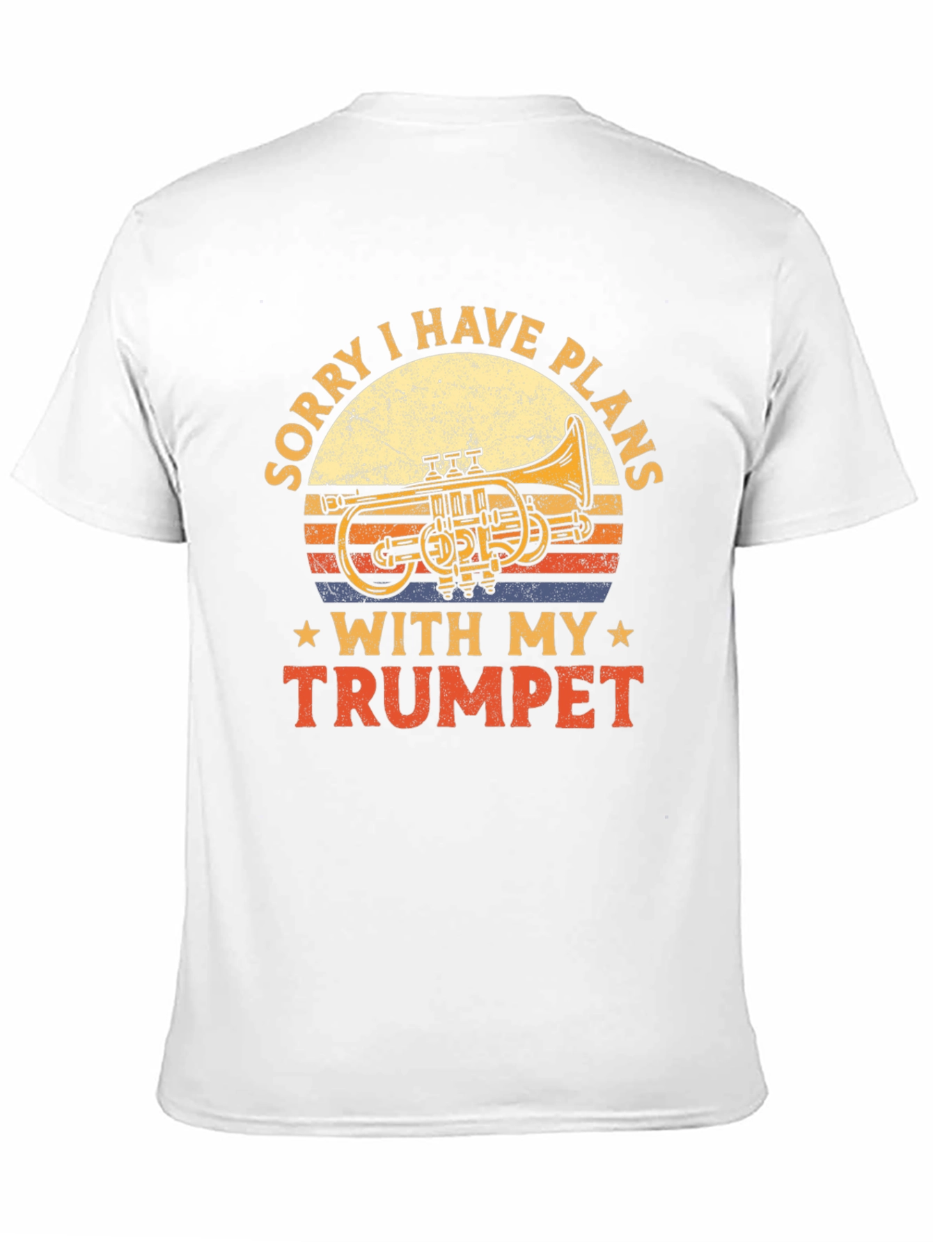 Black Sorry I Have Plans with My Trumpet Black T-Shirt view 11