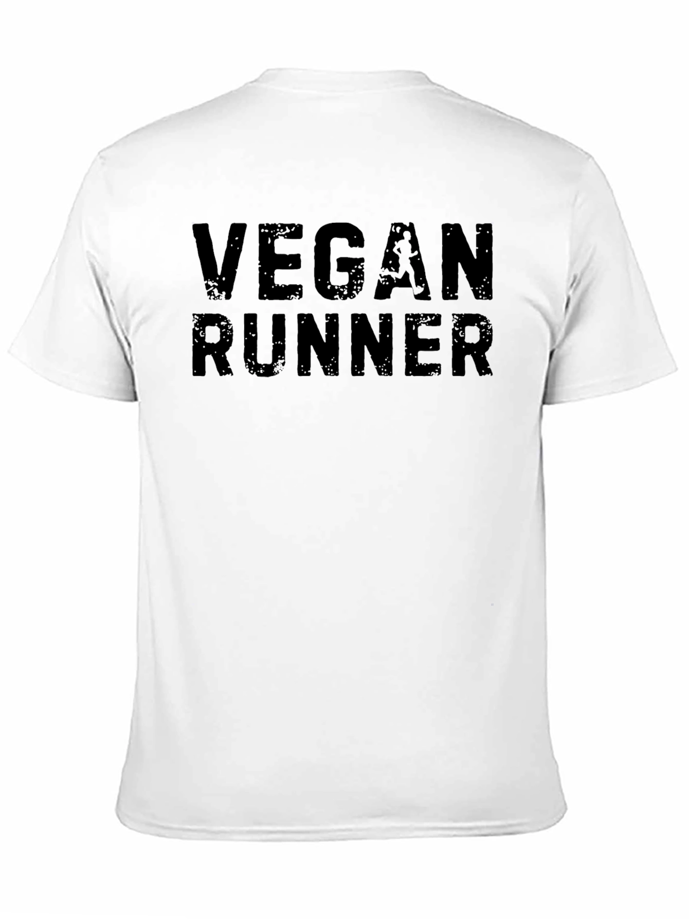 Black Vegan Runner T-Shirt - Black Athletic Tee view 11