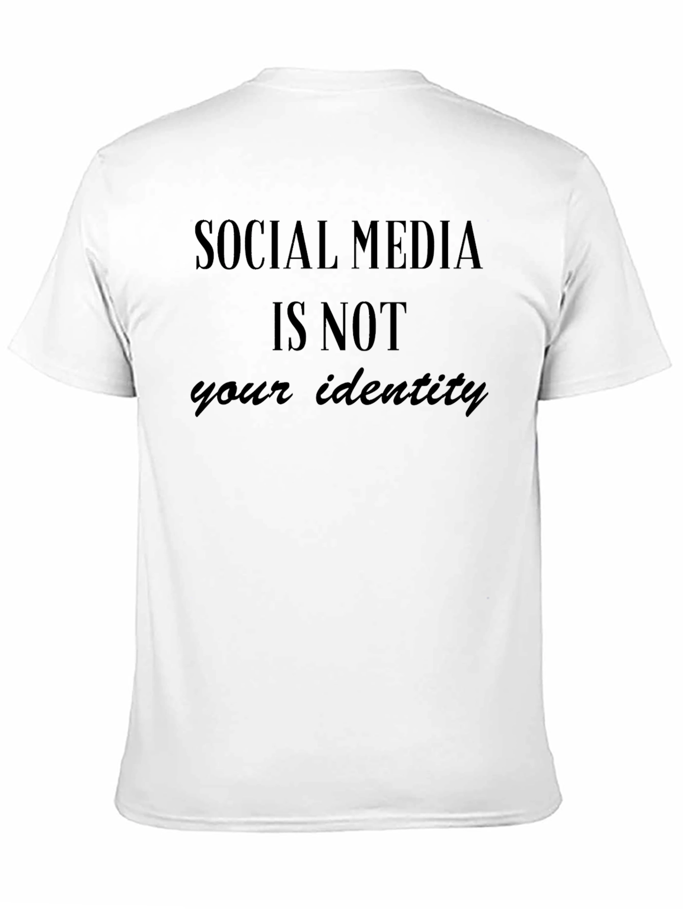 Black Social Media Identity T-Shirt - Black view 11