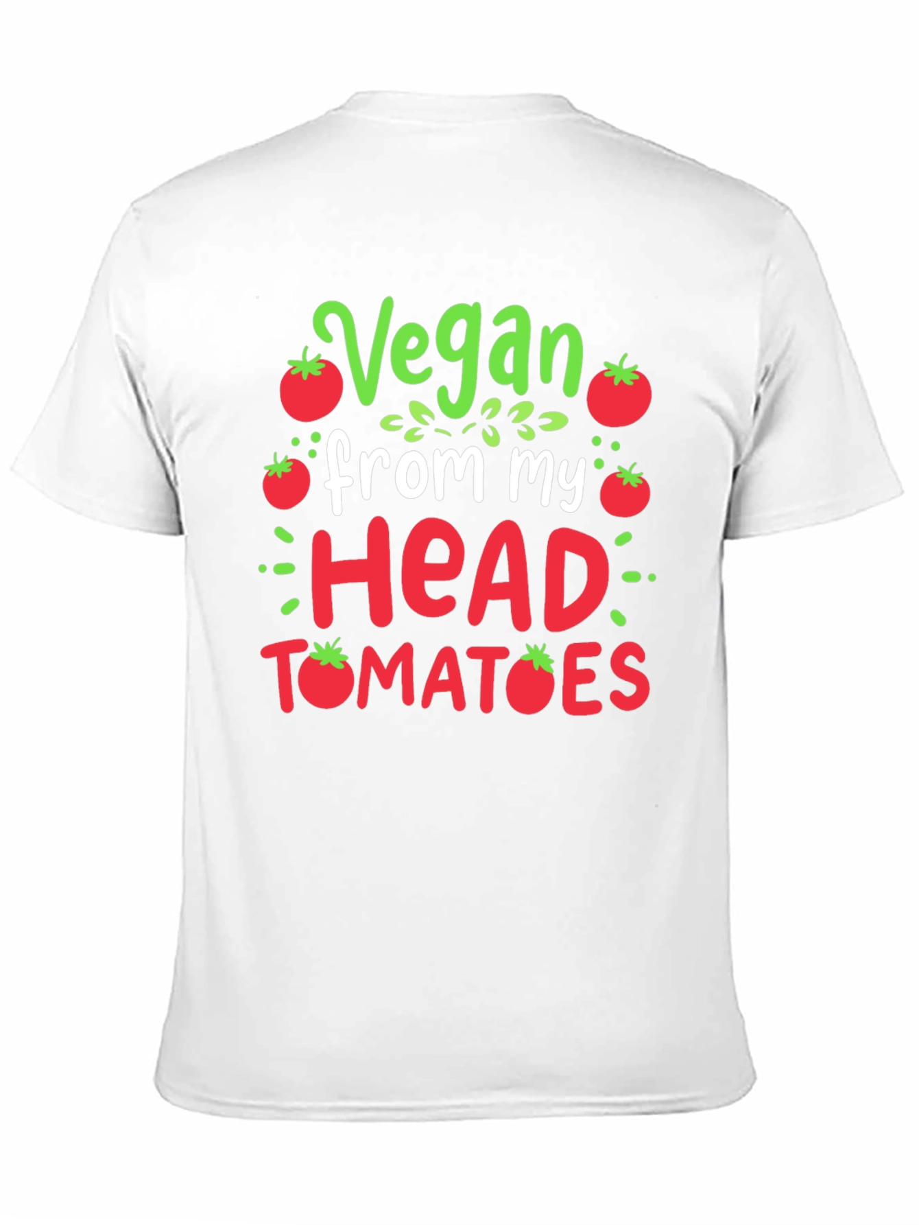Black Vegan Tomato T-Shirt - Funny Plant Based Tee view 11