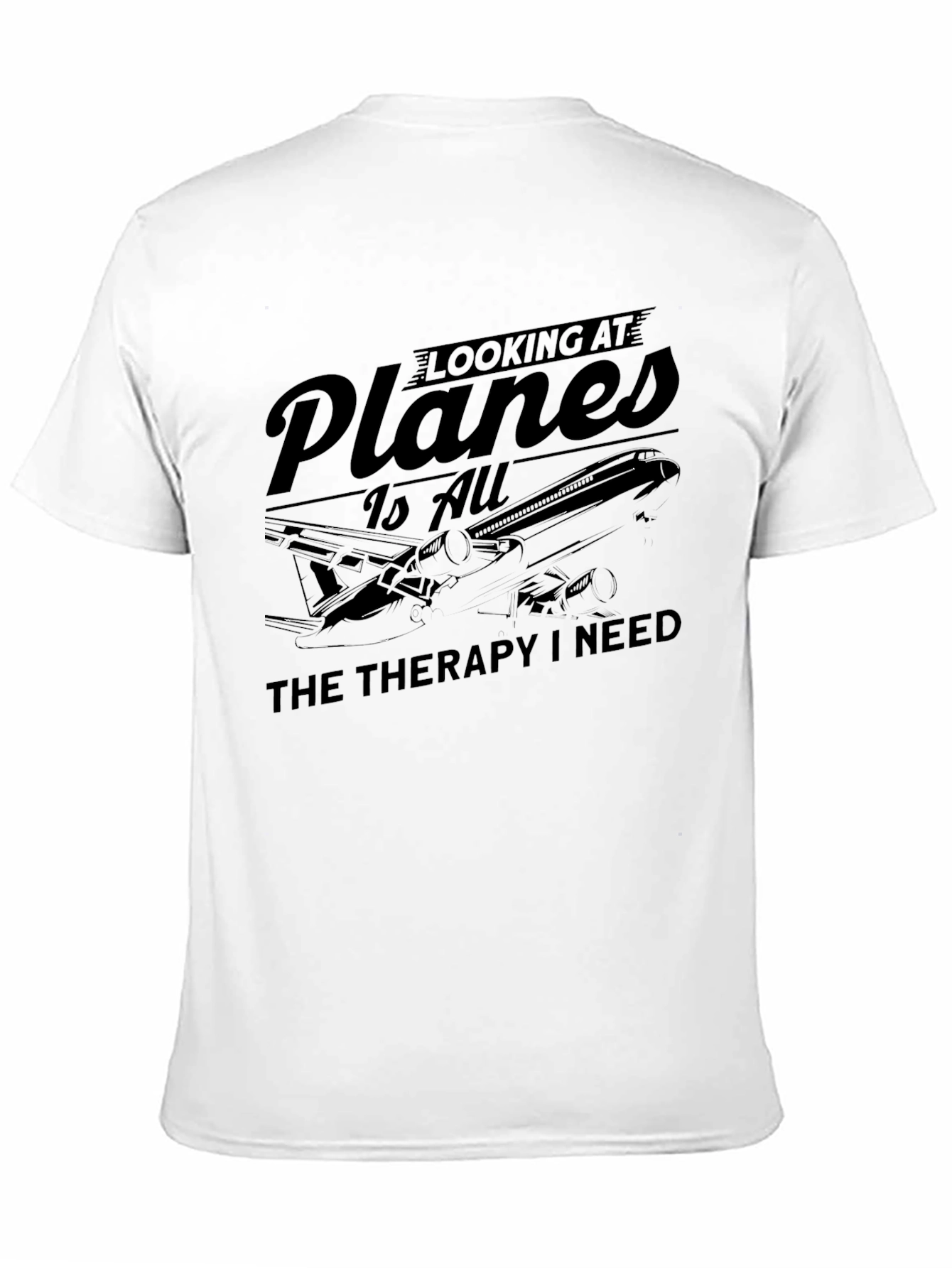 Black Plane Therapy T-Shirt: Aviation Lover Gift view 11