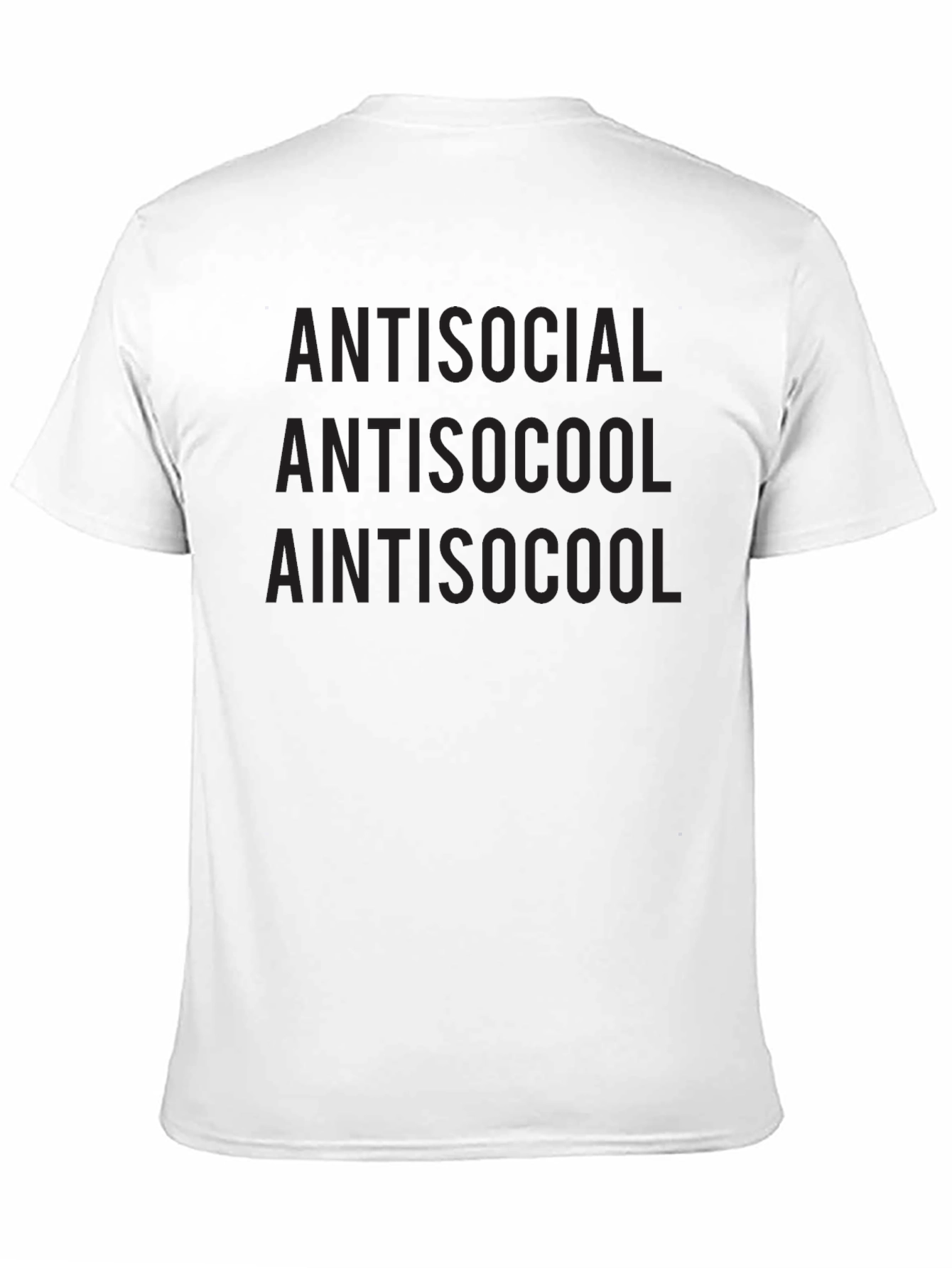 Black Antisocial Black Graphic T-Shirt view 11