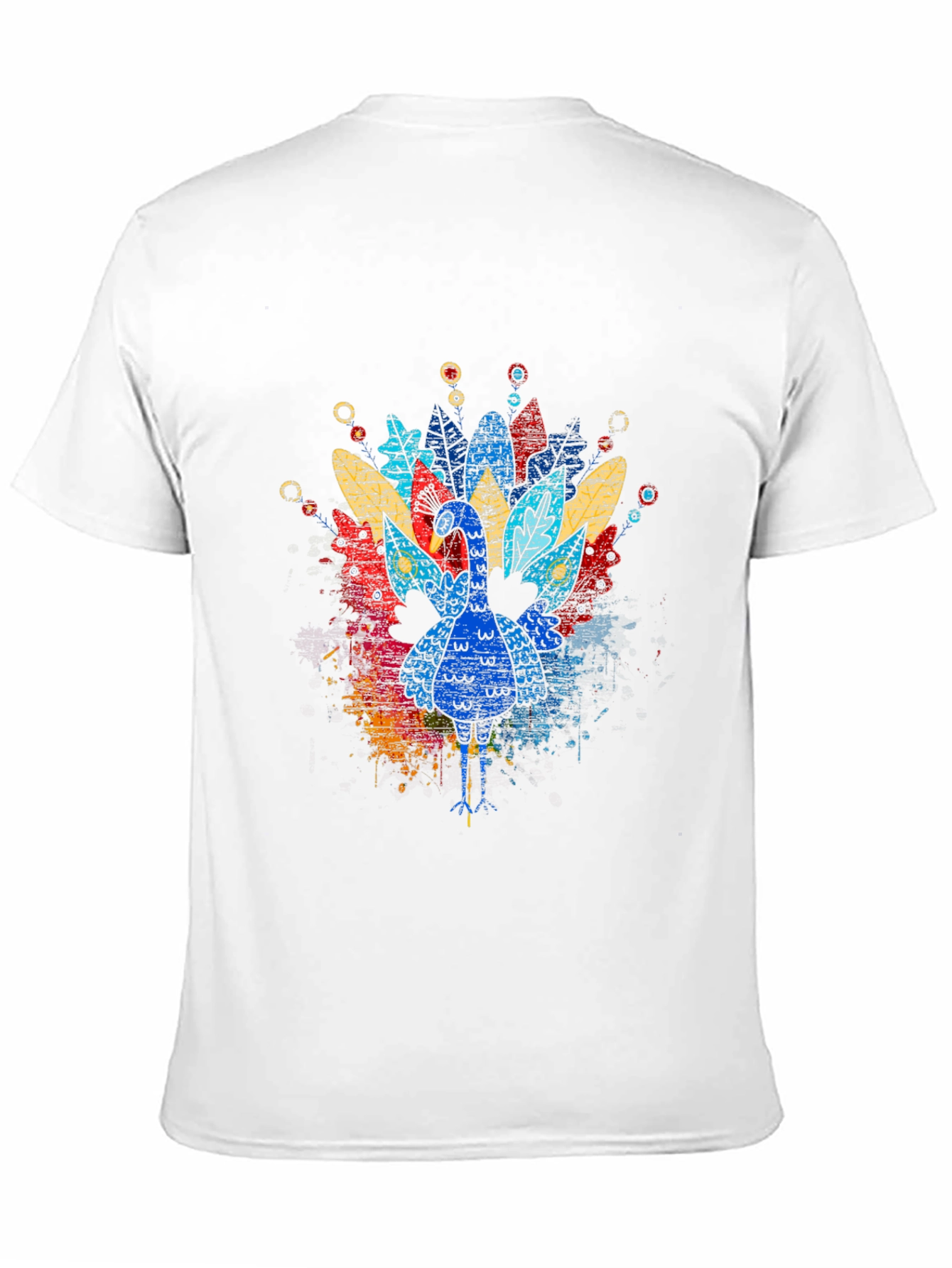 Black Thanksgiving Turkey Graphic Tee - Colorful Festive Shirt view 11