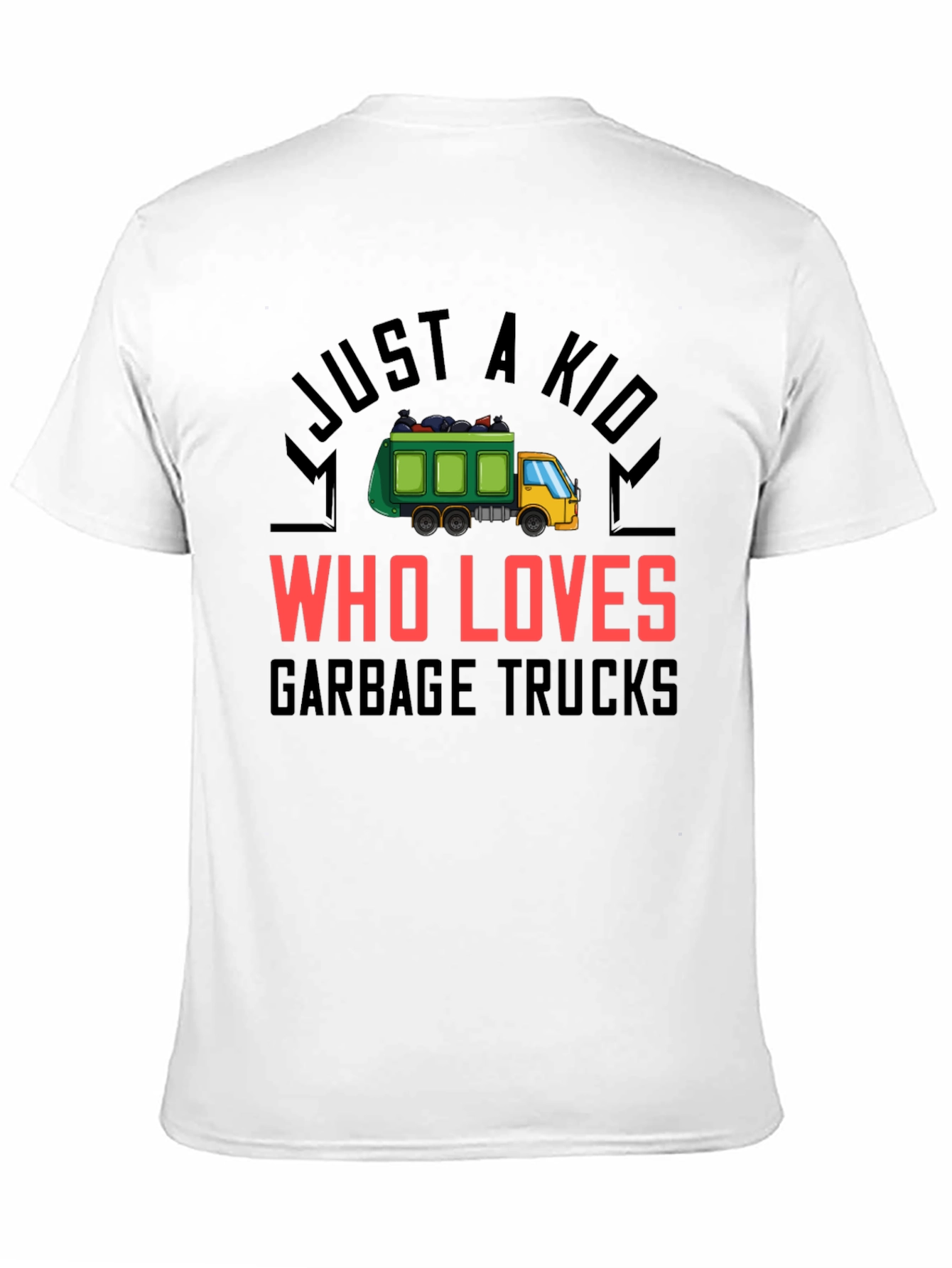 Black Garbage Truck Lover T-Shirt view 11