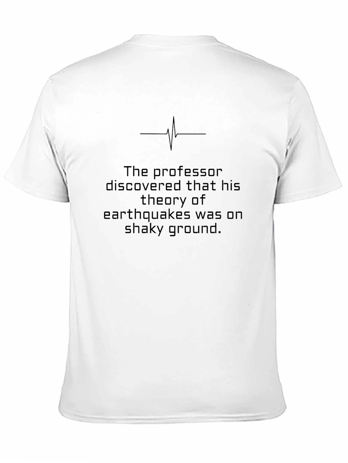 Black Earthquake Theory T-Shirt view 11
