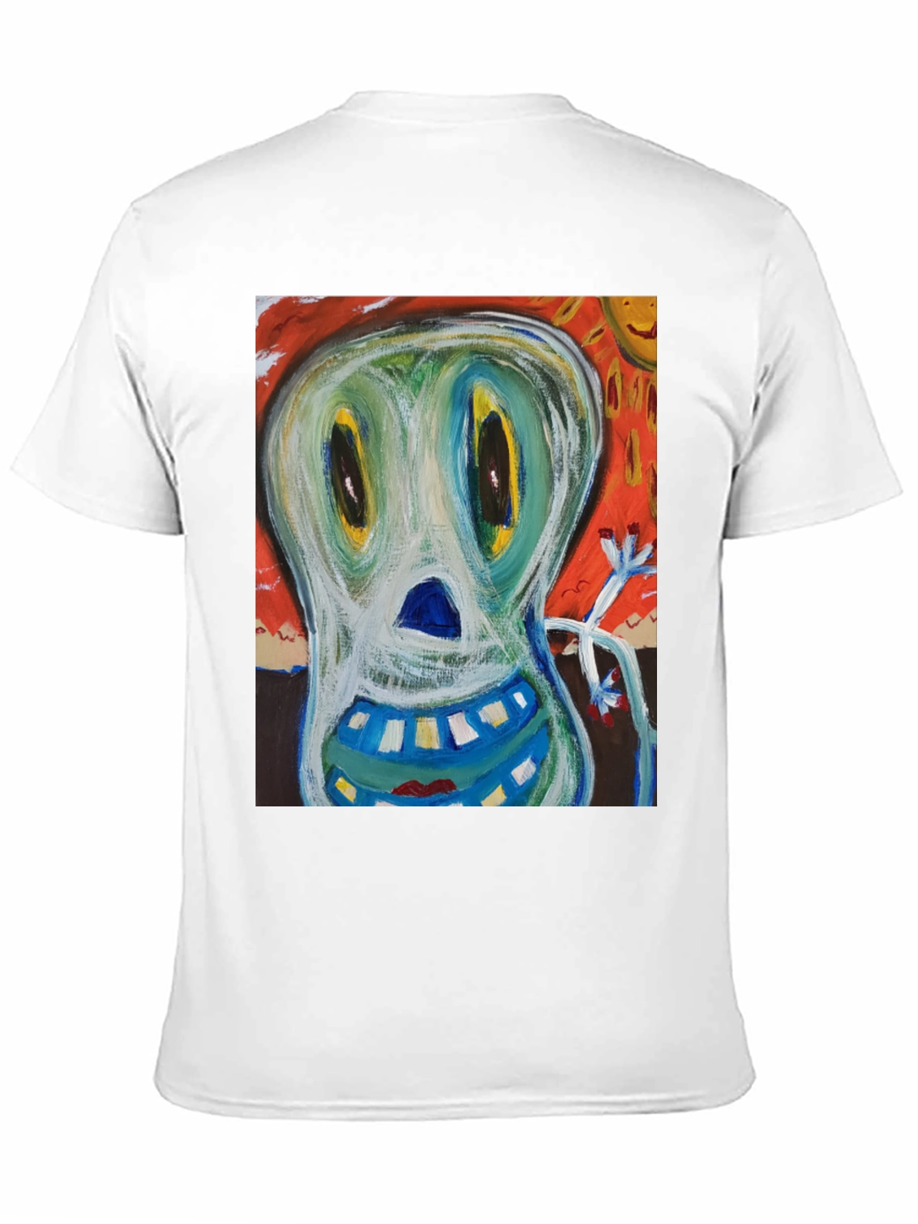 Black Abstract Art Graphic Tee - Quirky Style view 11