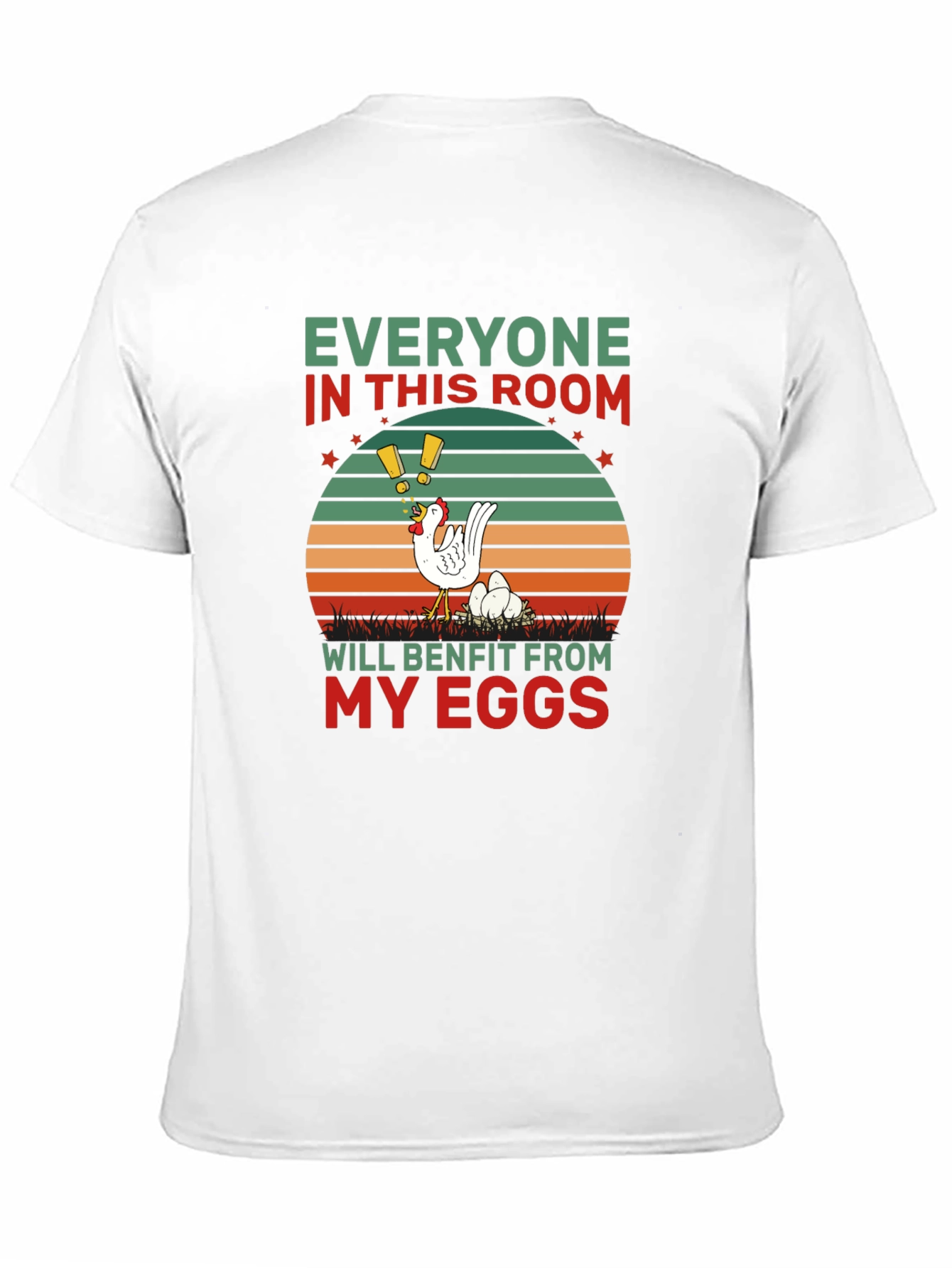 Black Everyone Benefits Chicken T-Shirt view 11