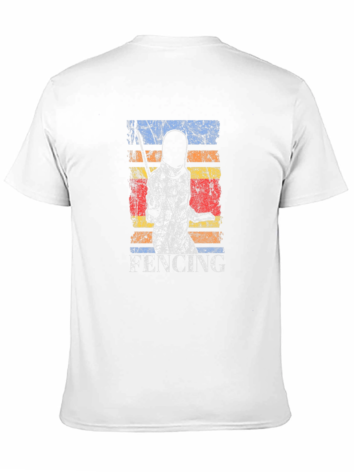 Black Fencing Graphic Print T-Shirt view 11