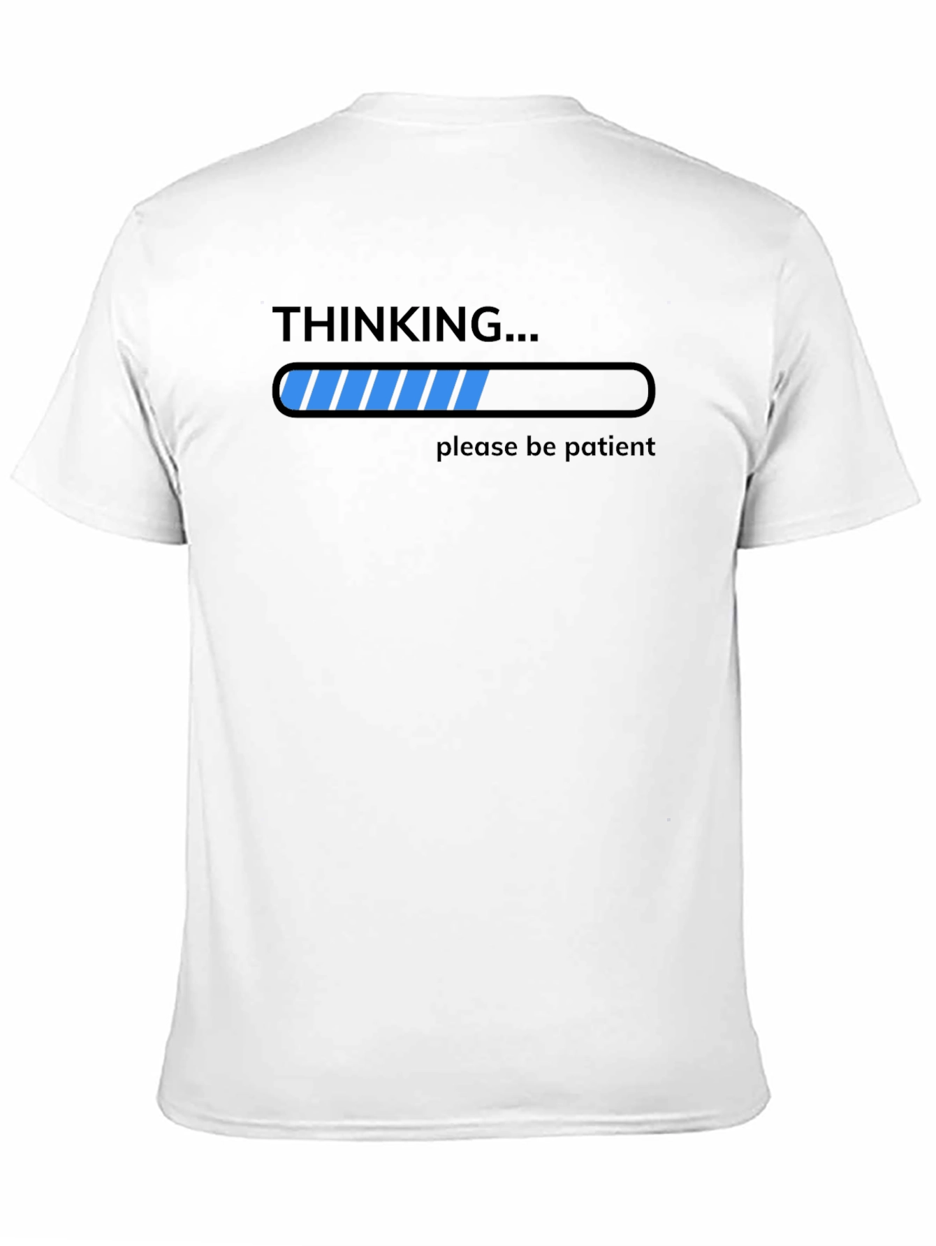 Black Thinking Please Be Patient T-Shirt view 11