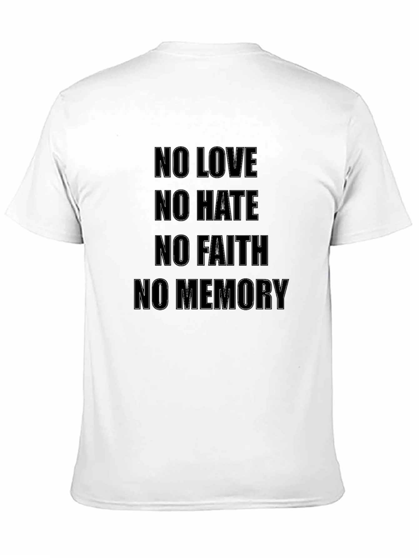 Black No Love No Hate Graphic T-Shirt - Men's Black Tee view 11