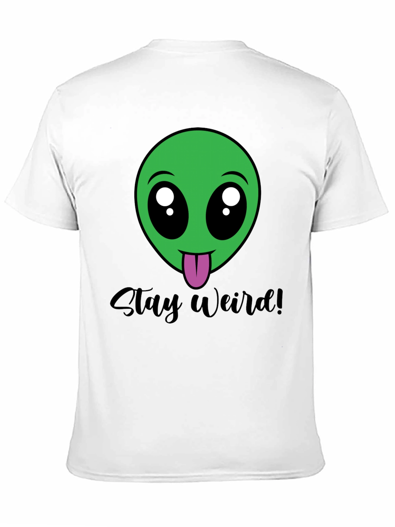 Black Stay Weird Alien Tee - Black view 11