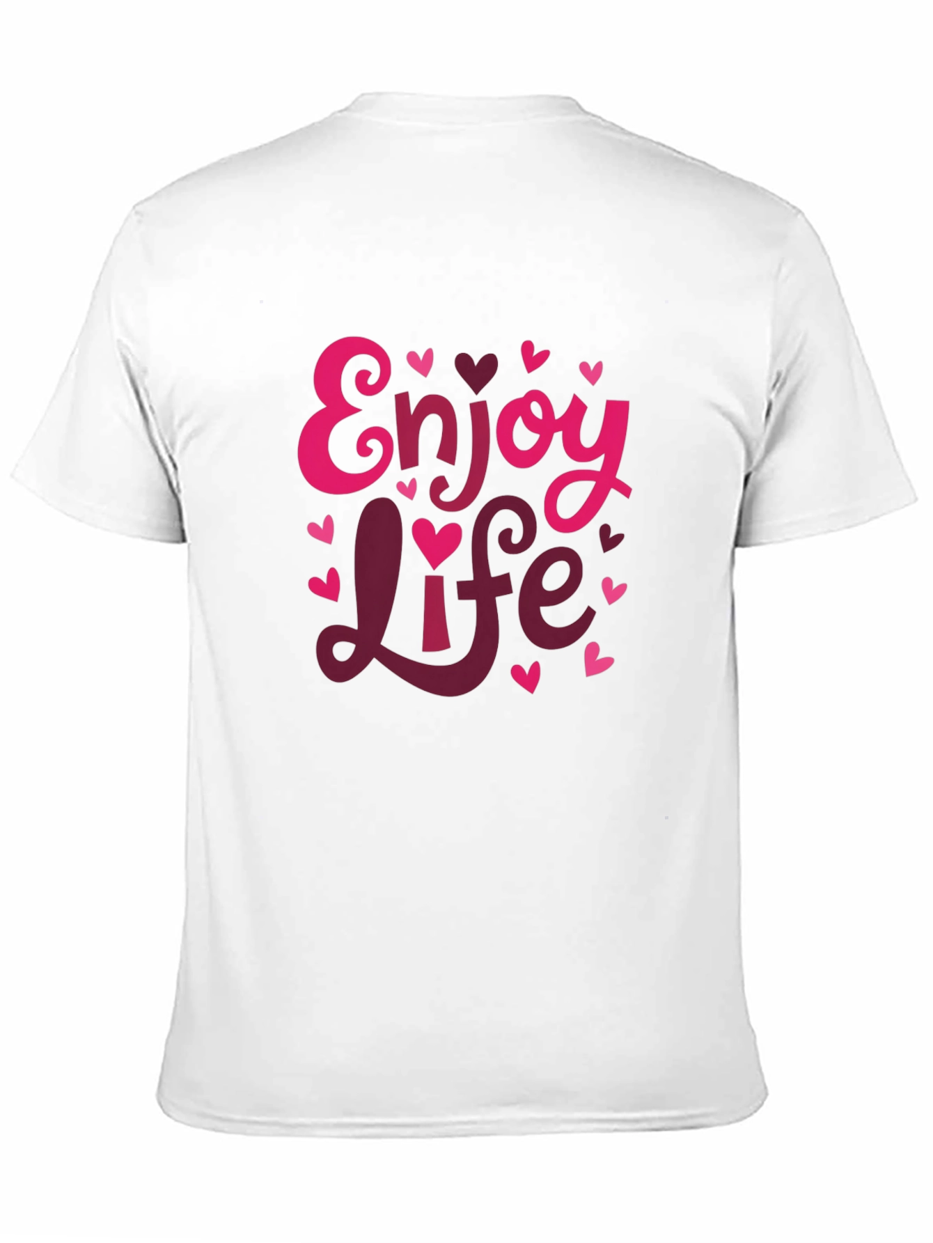 Black Enjoy Life Valentine's Day Graphic Tee view 11