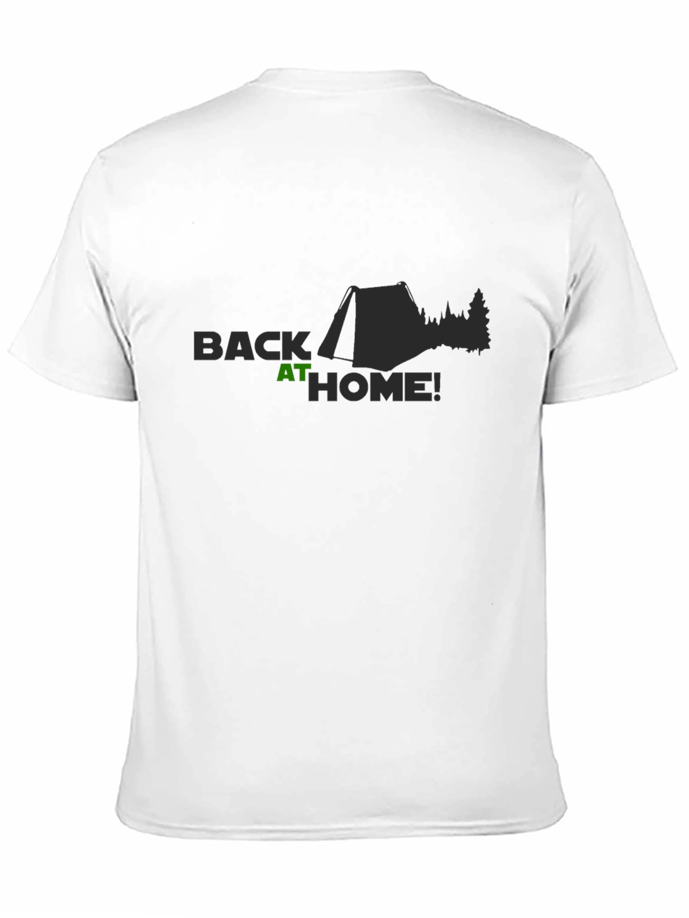 Black Back At Home Camping T-Shirt view 11