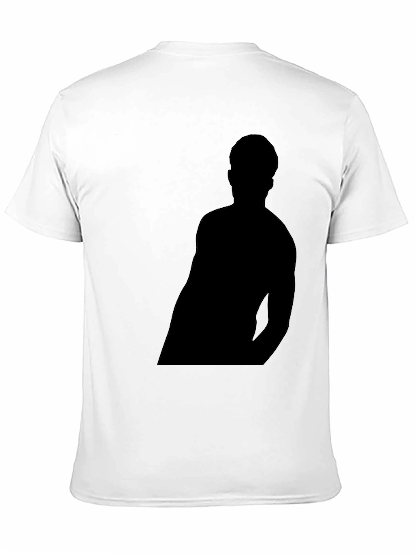 Black Black T-Shirt with Silhouette Graphic view 11