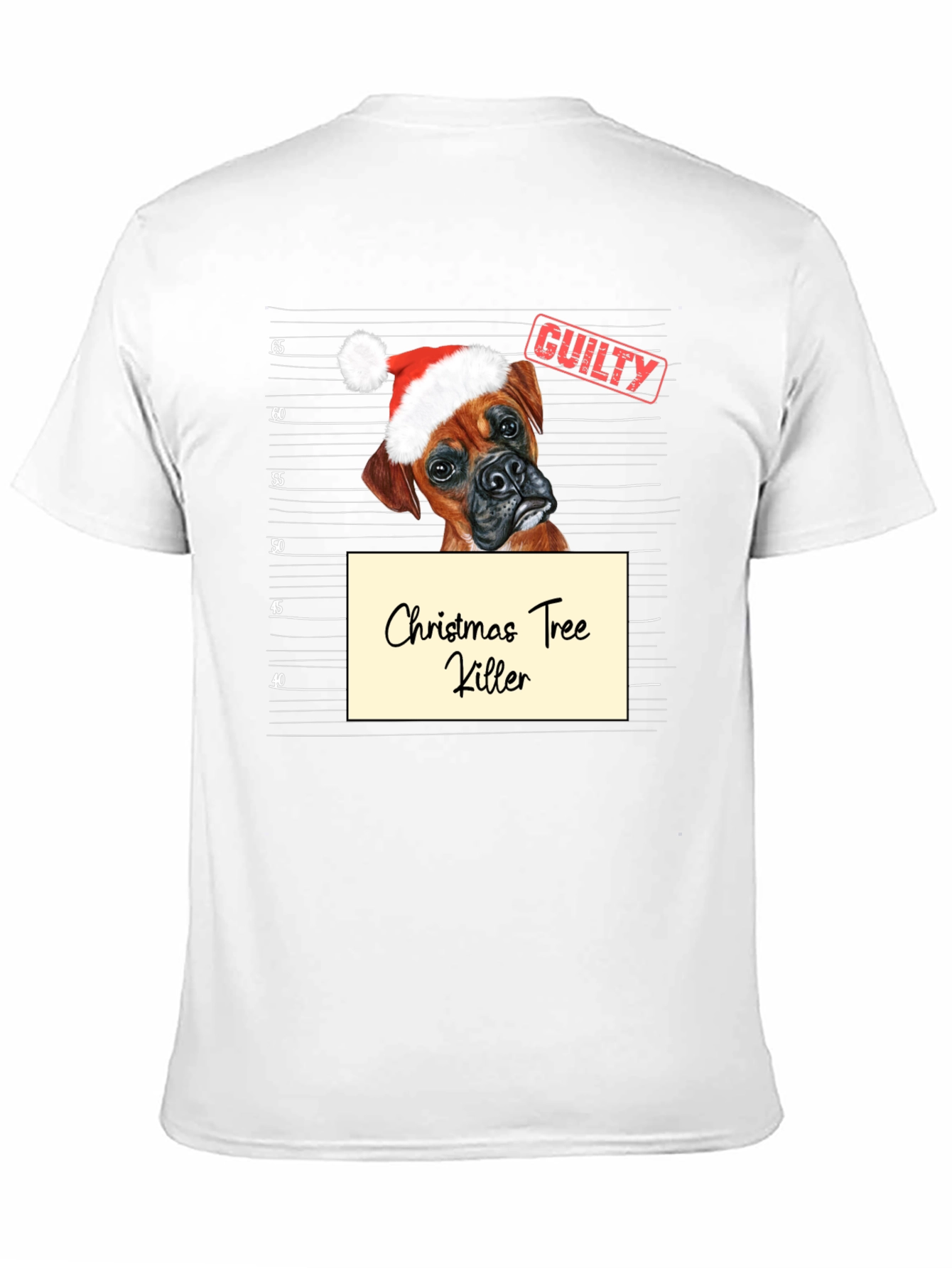 Black Christmas Tree Killer Dog T-Shirt view 11