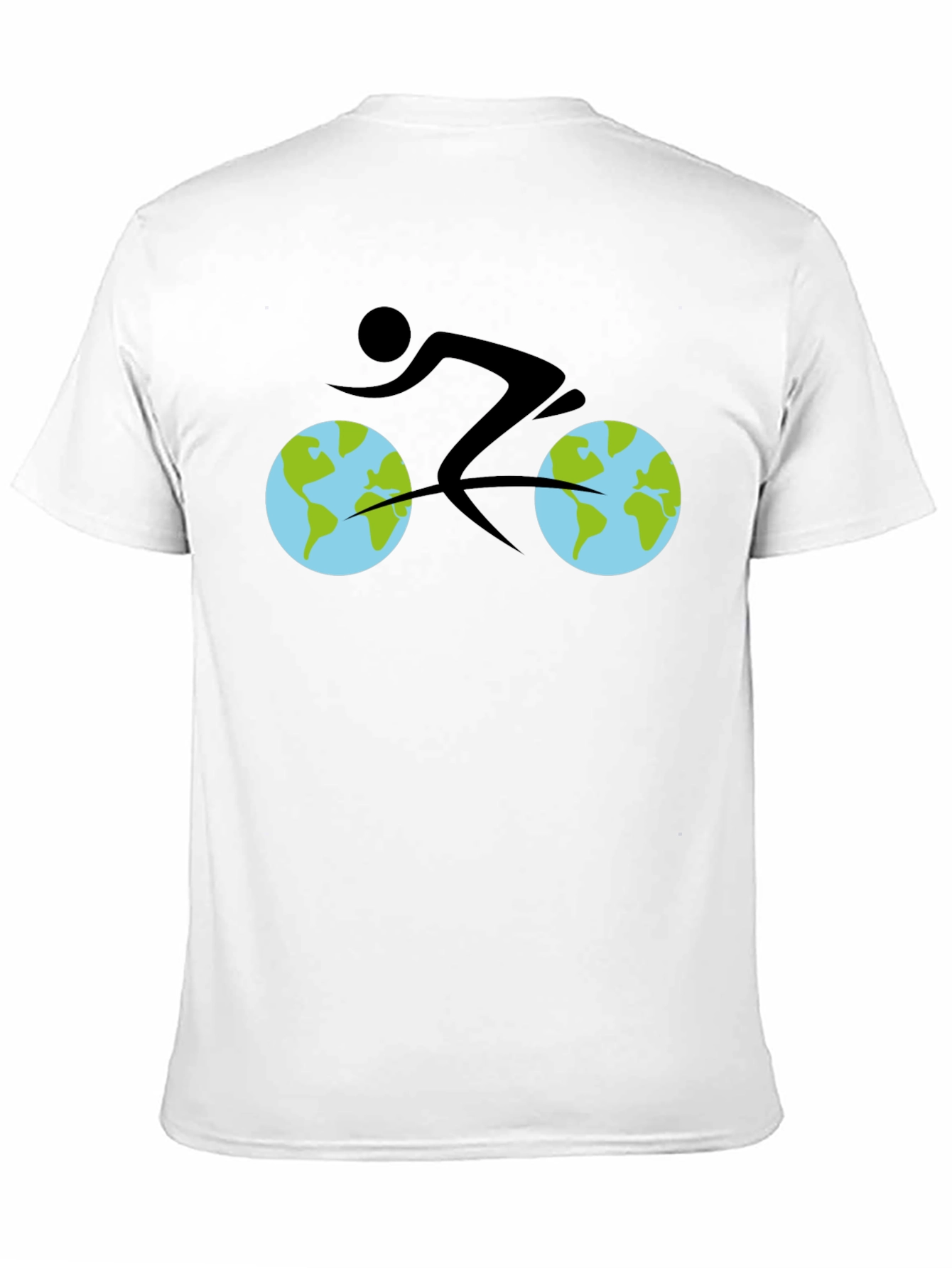 Black Earth Cyclist Graphic Tee - Black Cotton view 11