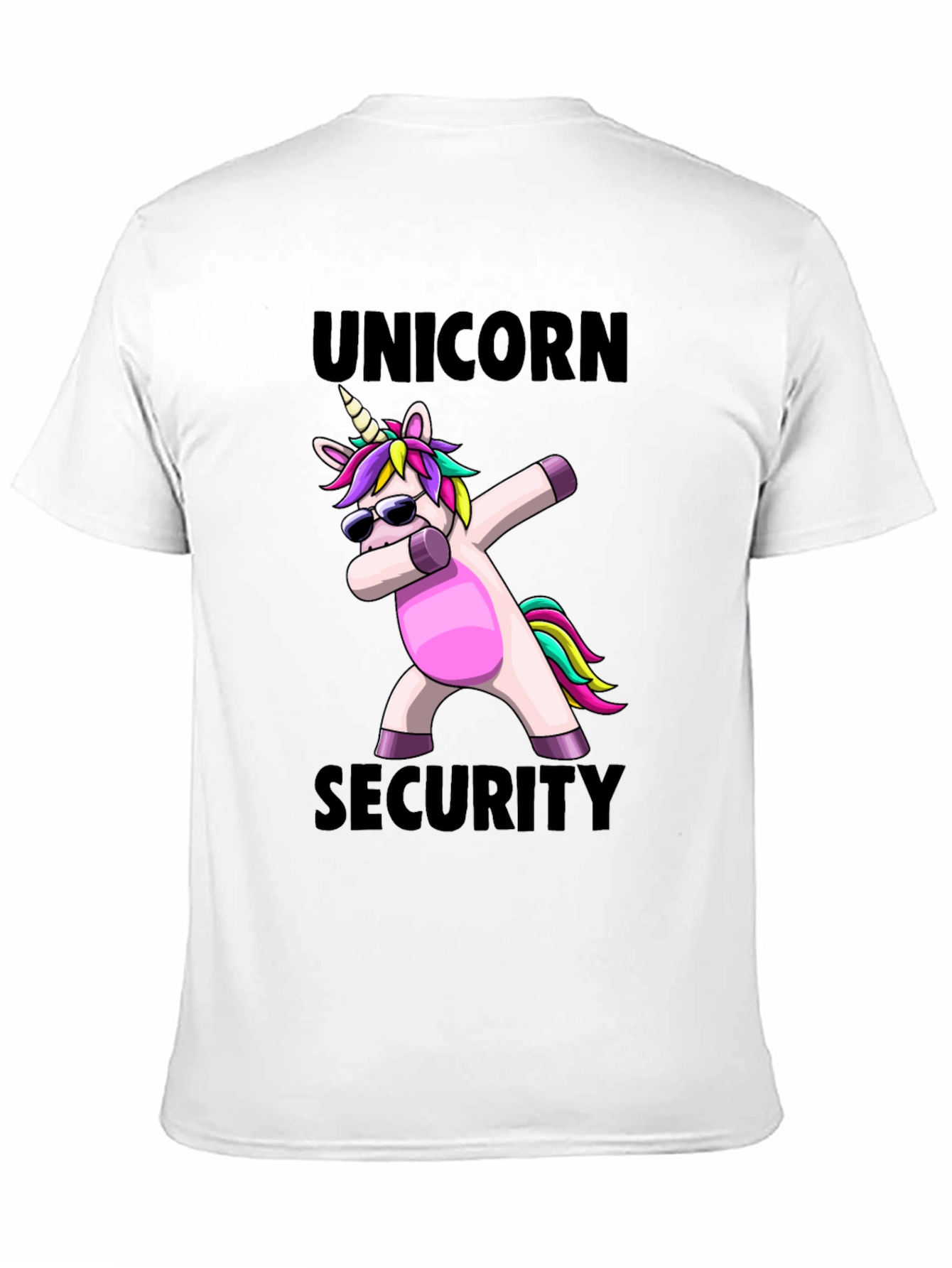 Black Unicorn Security Dabbing T-Shirt - Fun & Unique Design view 11
