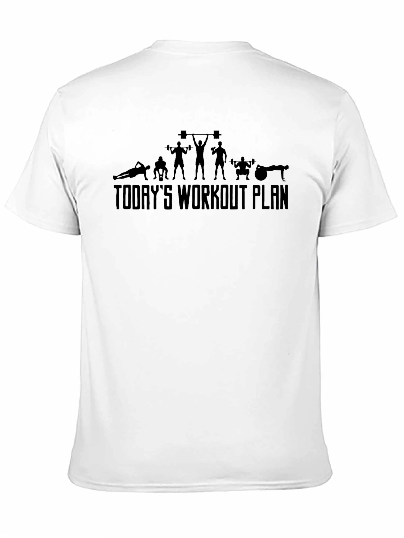 Today's Workout Plan T-Shirt, Gym Fitness Tee - 11