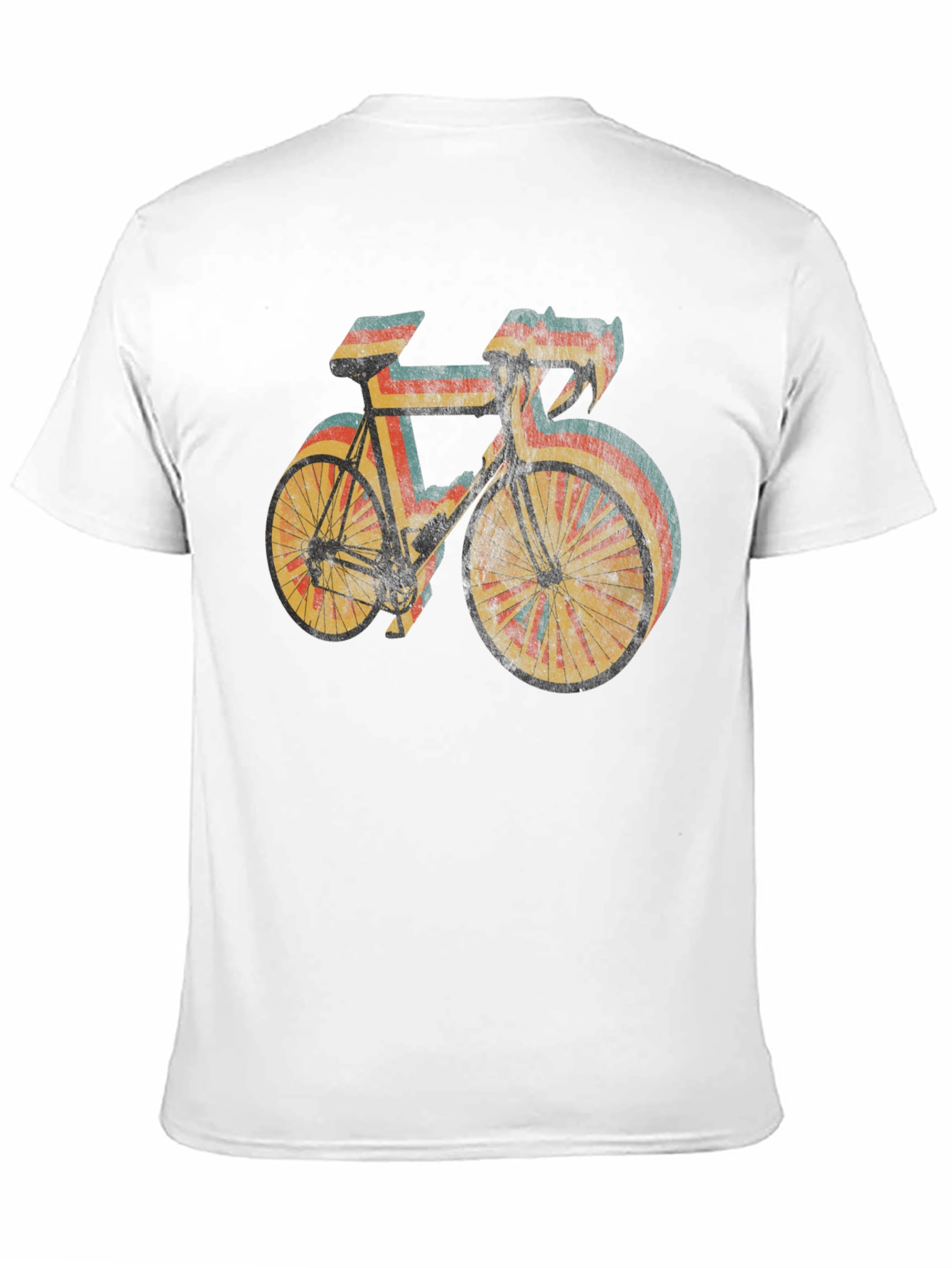 Black Retro Style Cycling T-Shirt - Black view 11
