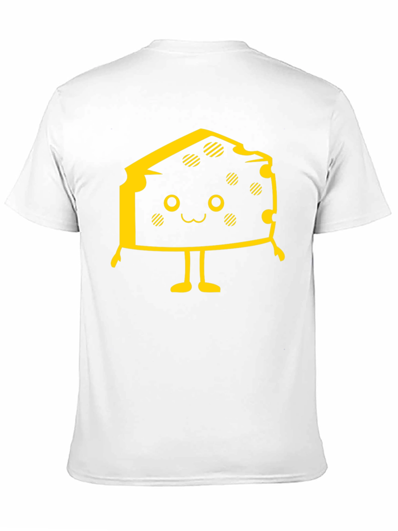 Black Cute Cheese Character Black T-Shirt view 11