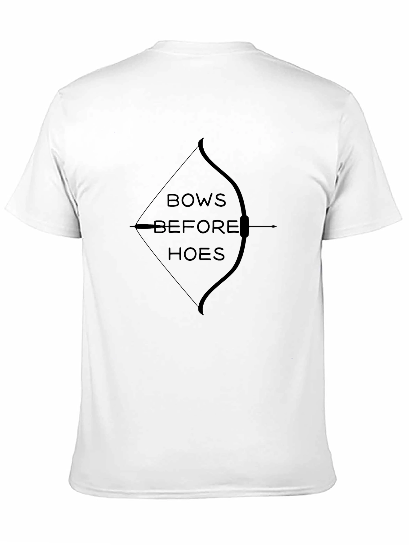 Black Bows Before Hoes Graphic Tee view 11