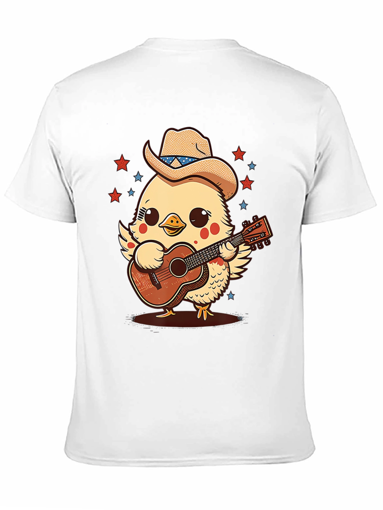 Black Cute Cowboy Chick Guitar T-Shirt view 11