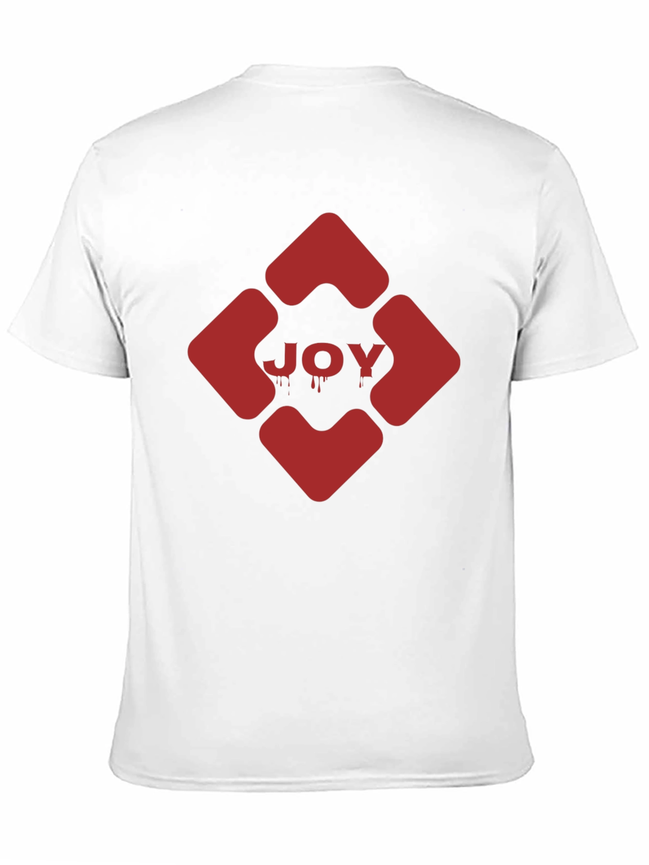 Black JOY Graphic Tee - Edgy Red Design on Black view 11
