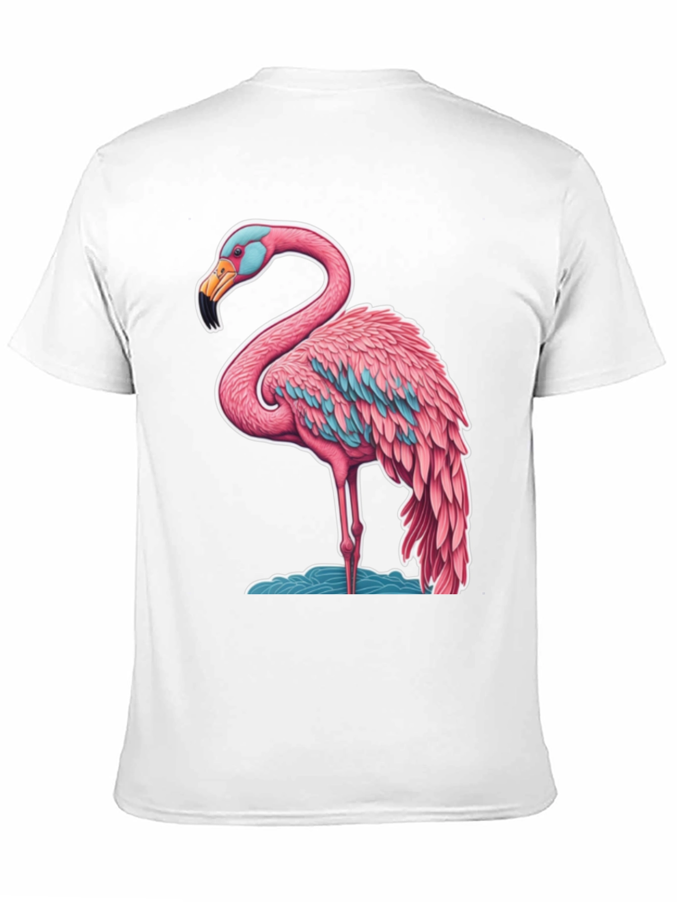 Black Flamingo Graphic Tee - Black Cotton view 11