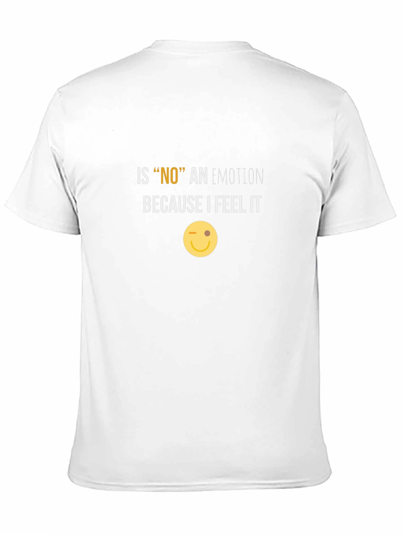 Black Funny "NO" Emotion Graphic Tee view 11