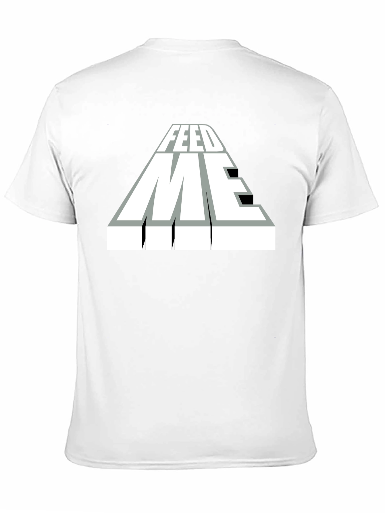 Black Feed Me Graphic T-Shirt - Black Cotton Blend Tee view 11