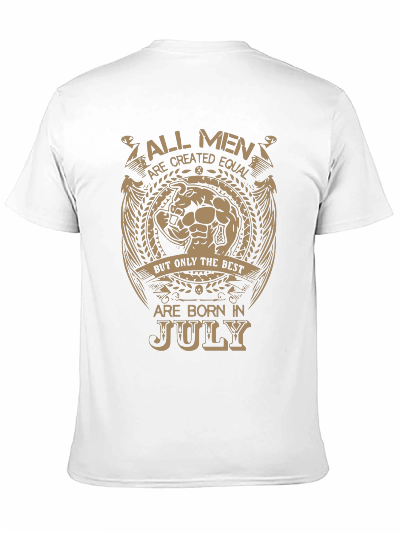 Black All Men Born In July T-Shirt view 11