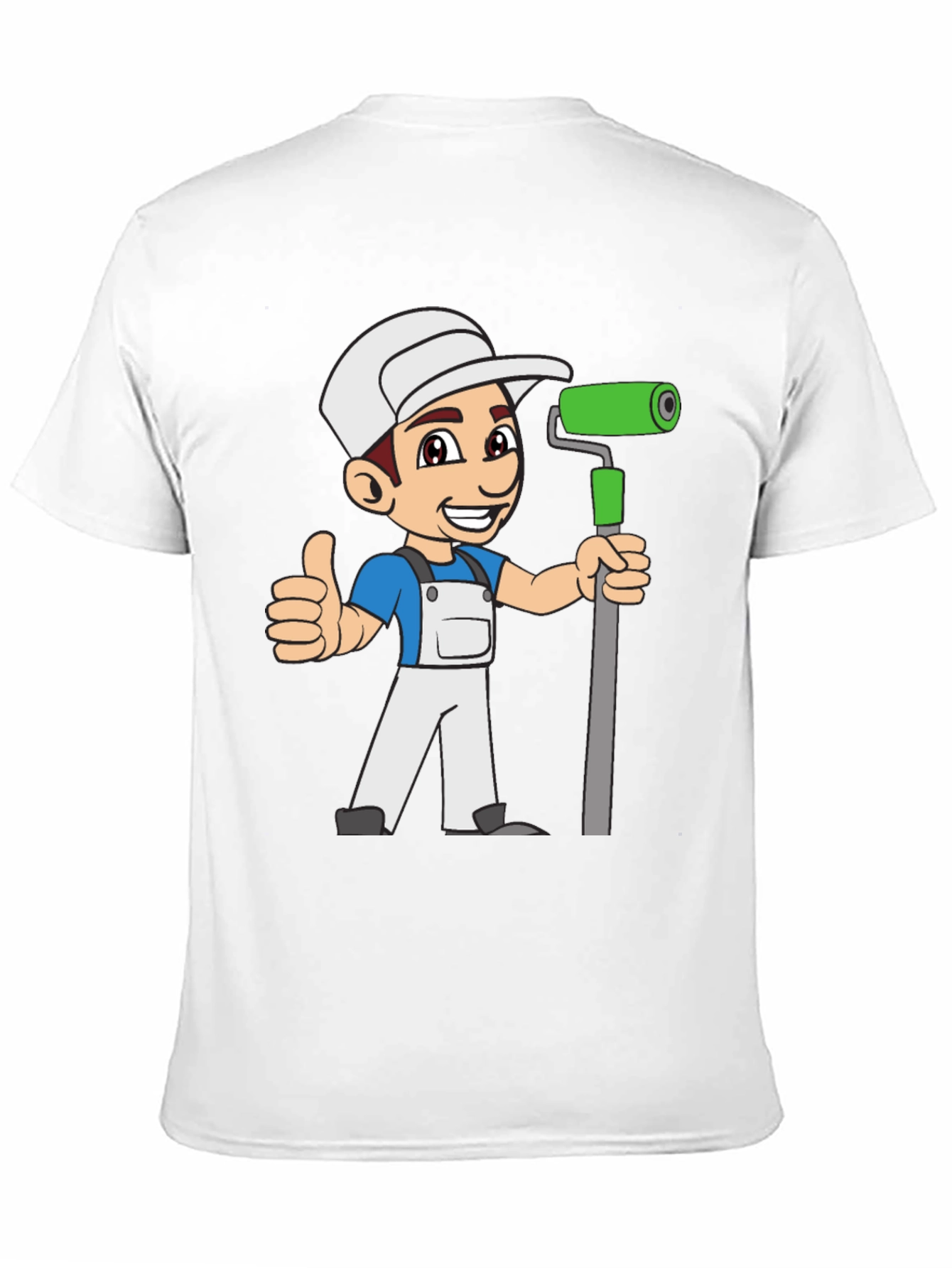 Black Painter Cartoon Graphic T-Shirt view 11