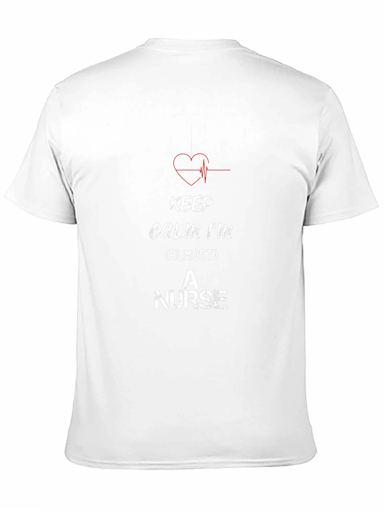Black Keep Calm Almost A Nurse T-Shirt view 11