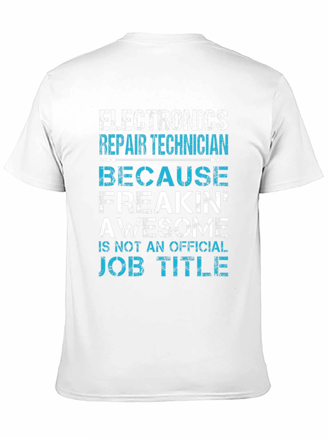 Black Electronics Repair Technician T-Shirt view 11