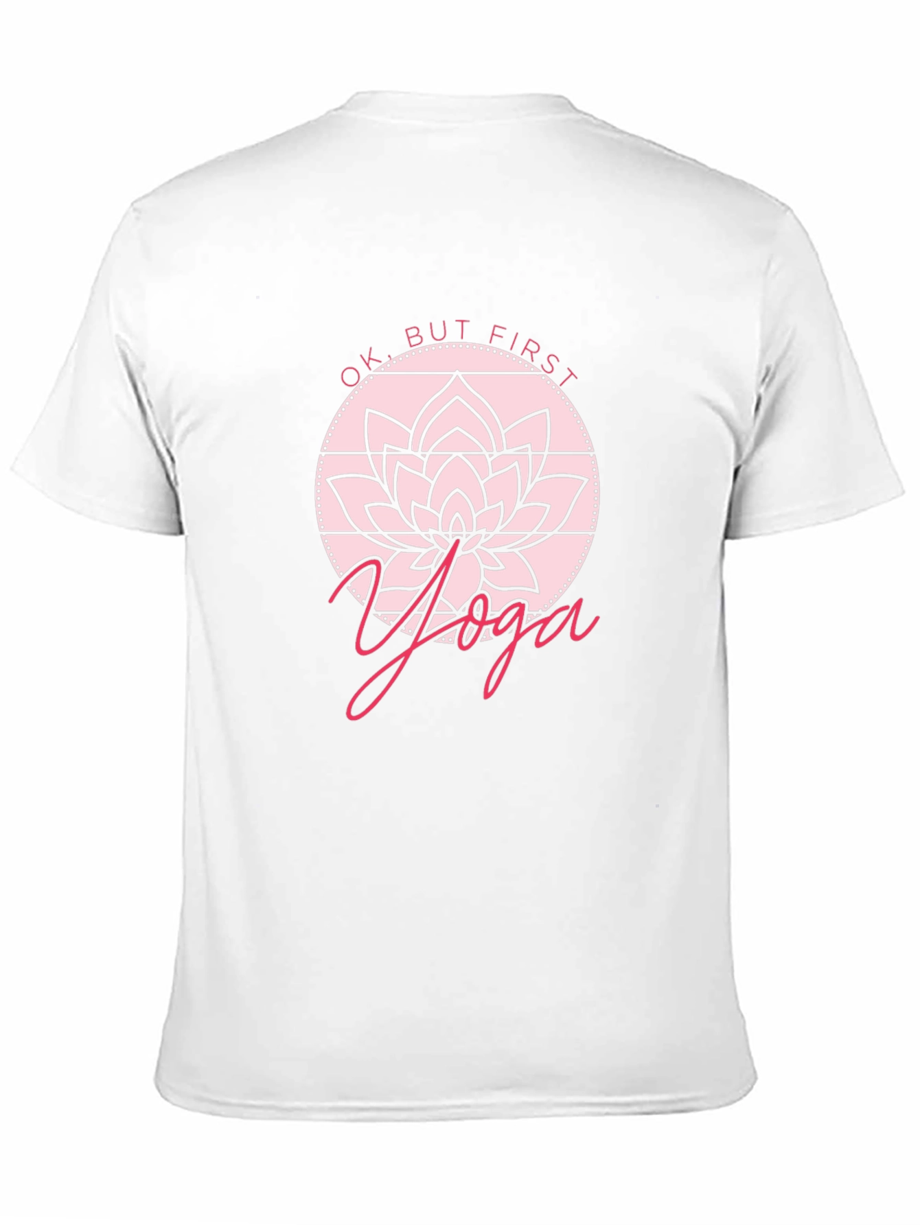 Black Yoga Lotus Graphic Tee - Men's Black T-Shirt view 11